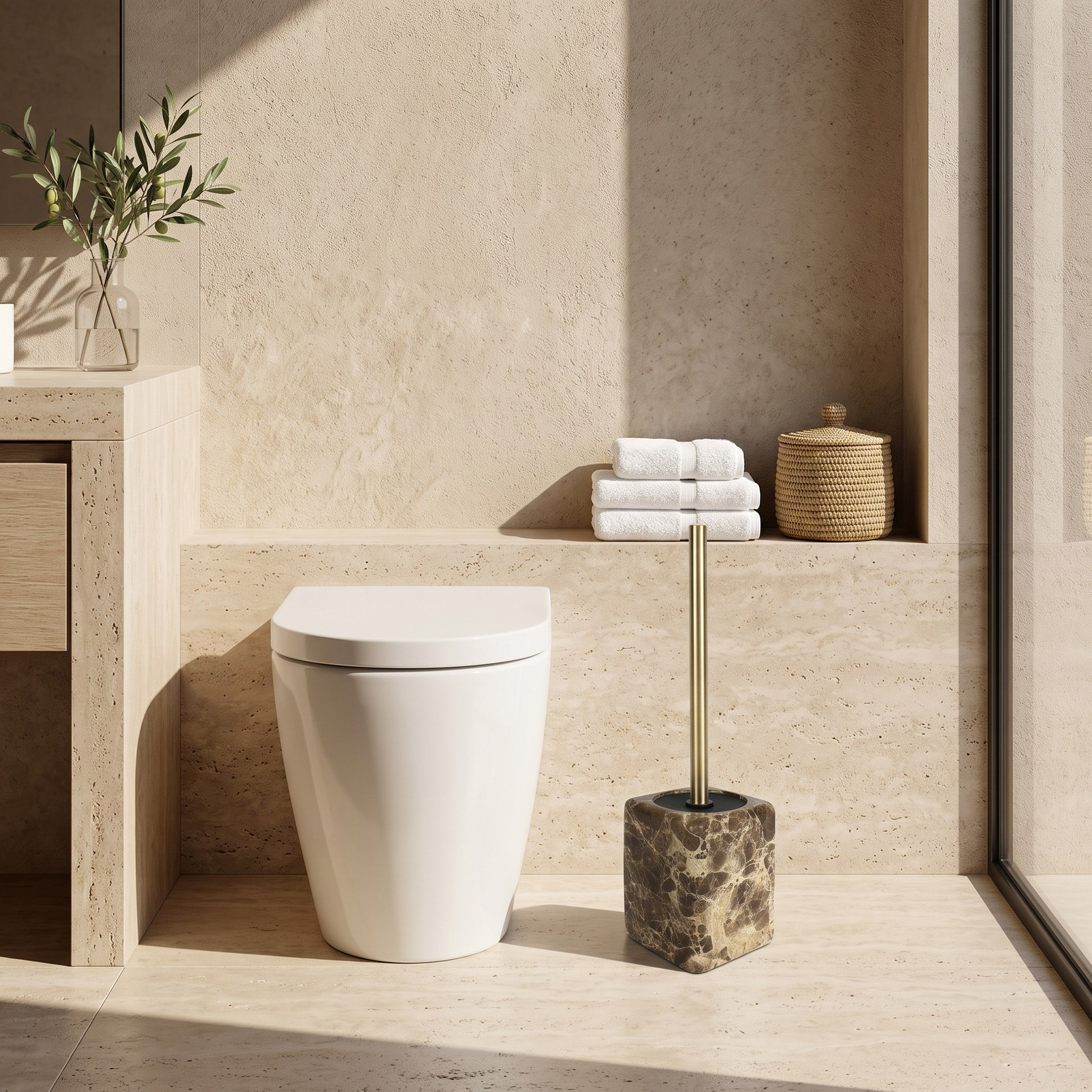 Imperial Marble Toilet Brush Holder - 10x10x38.5 cm-hbxbathroom-laundry-cleaningaccessories-image-3