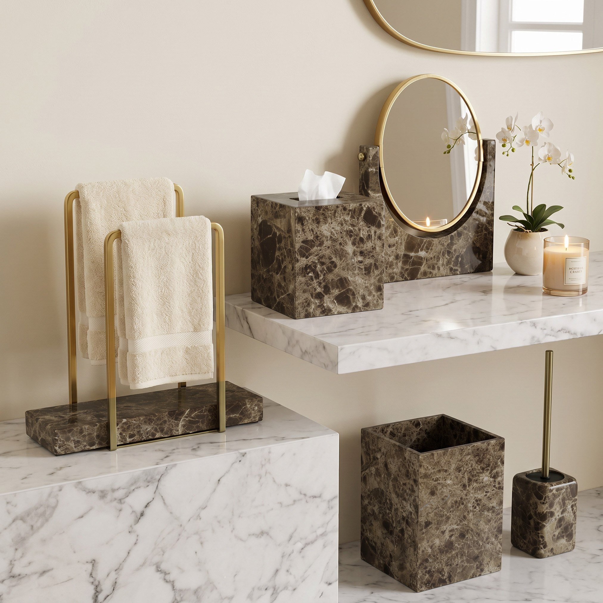 Imperial Marble Toilet Brush Holder - 10x10x38.5 cm-hbxbathroom-laundry-cleaningaccessories-image-4
