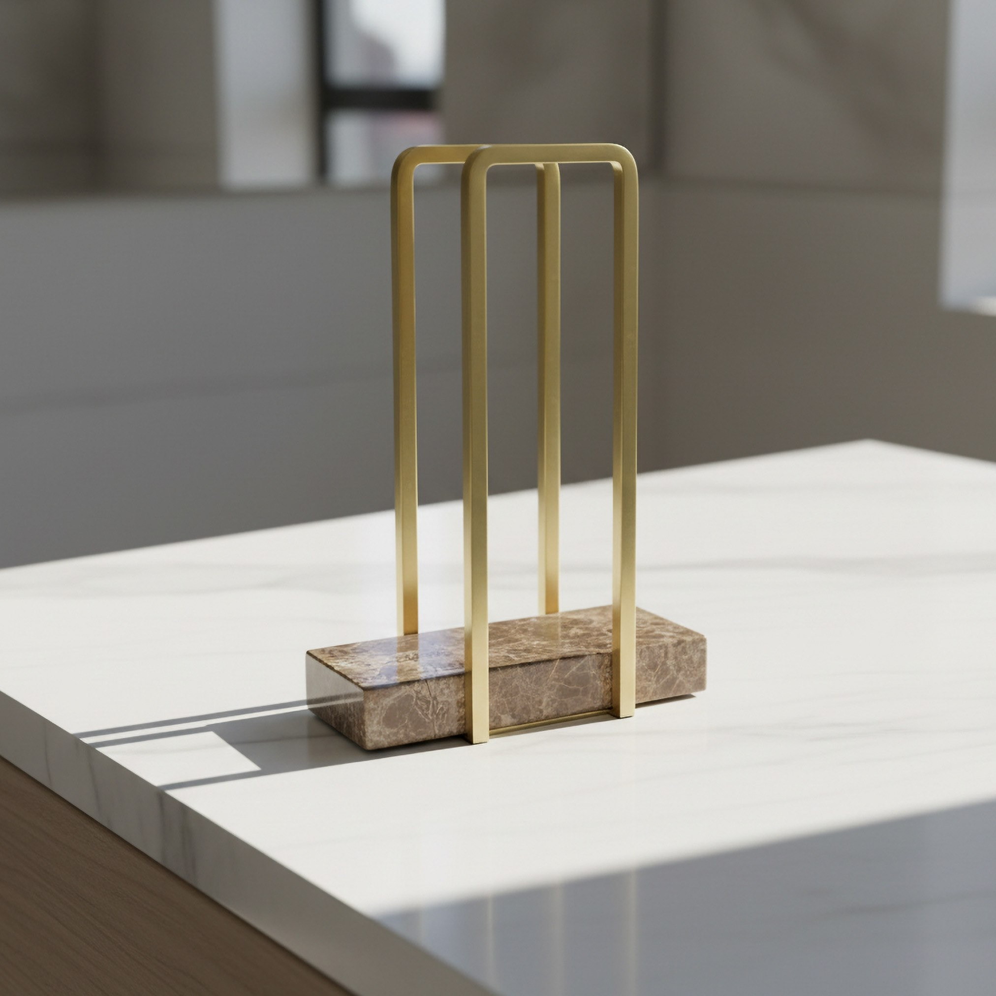 حامل مناشف رخام من إمبريال - 17.3x7.7x3 سم-hbxdecorandfurnishings-bathroomaccessories-bathroomsets-image-1