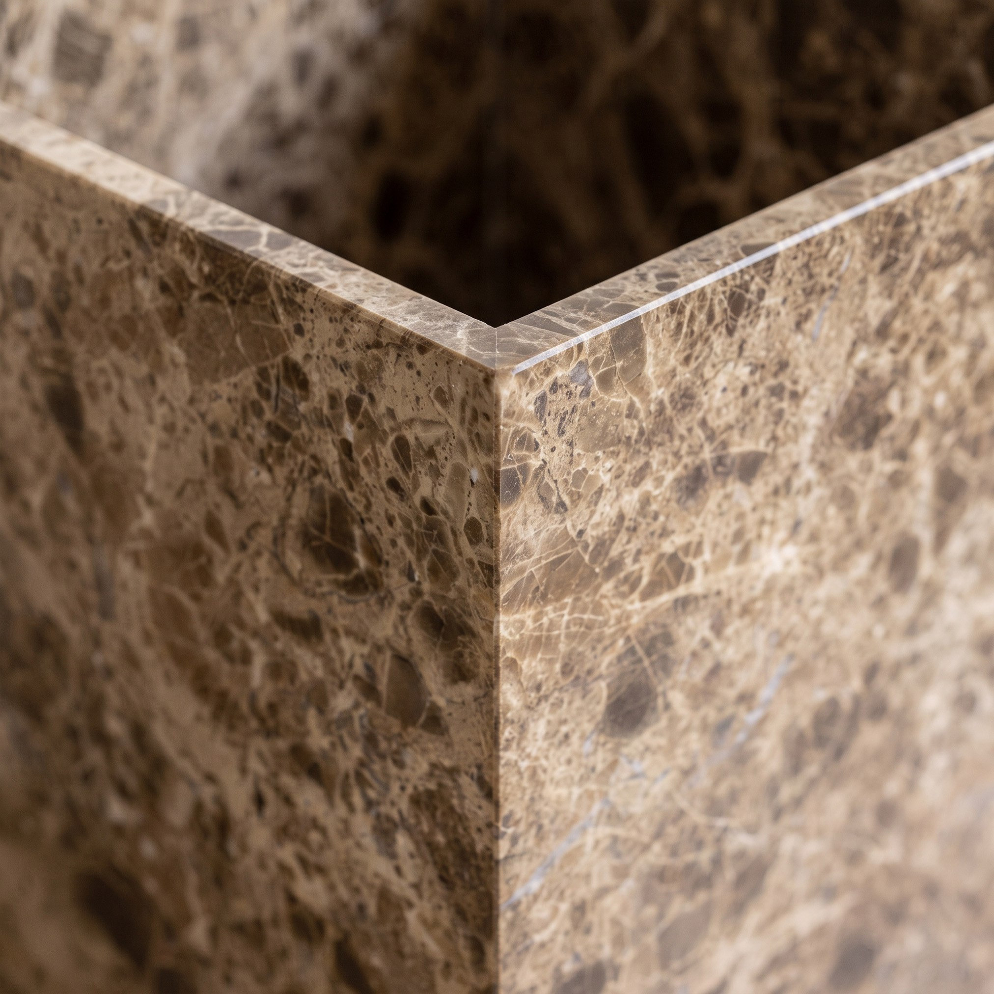 سلة نفايات رخام من إمبريال - 19.3x19.3x25.5 سم-hbxdecorandfurnishings-bathroomaccessories-bathroomsets-image-2