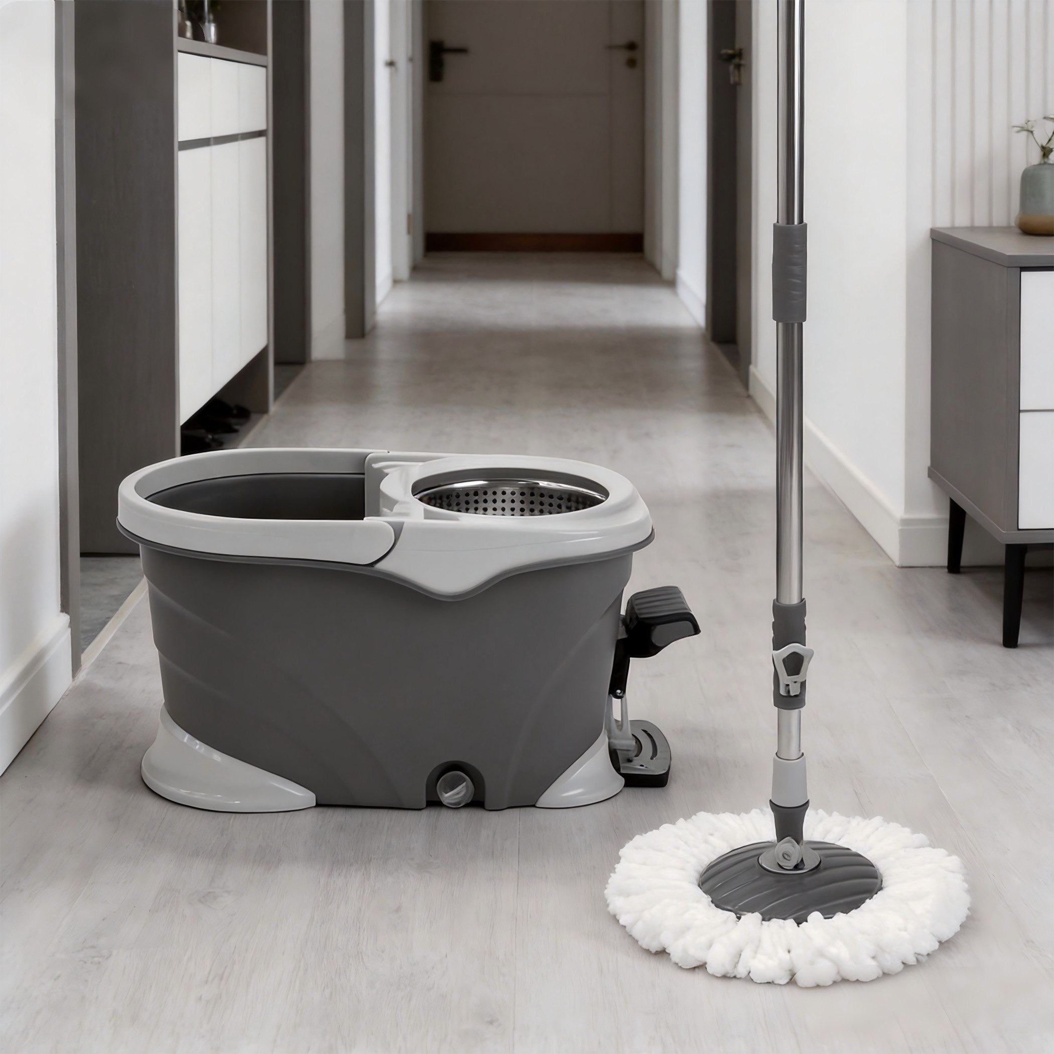Elite Classic Pedal Spin Mop with 2 Mop Heads-hbxhomeware-hbxbathroom-image-6
