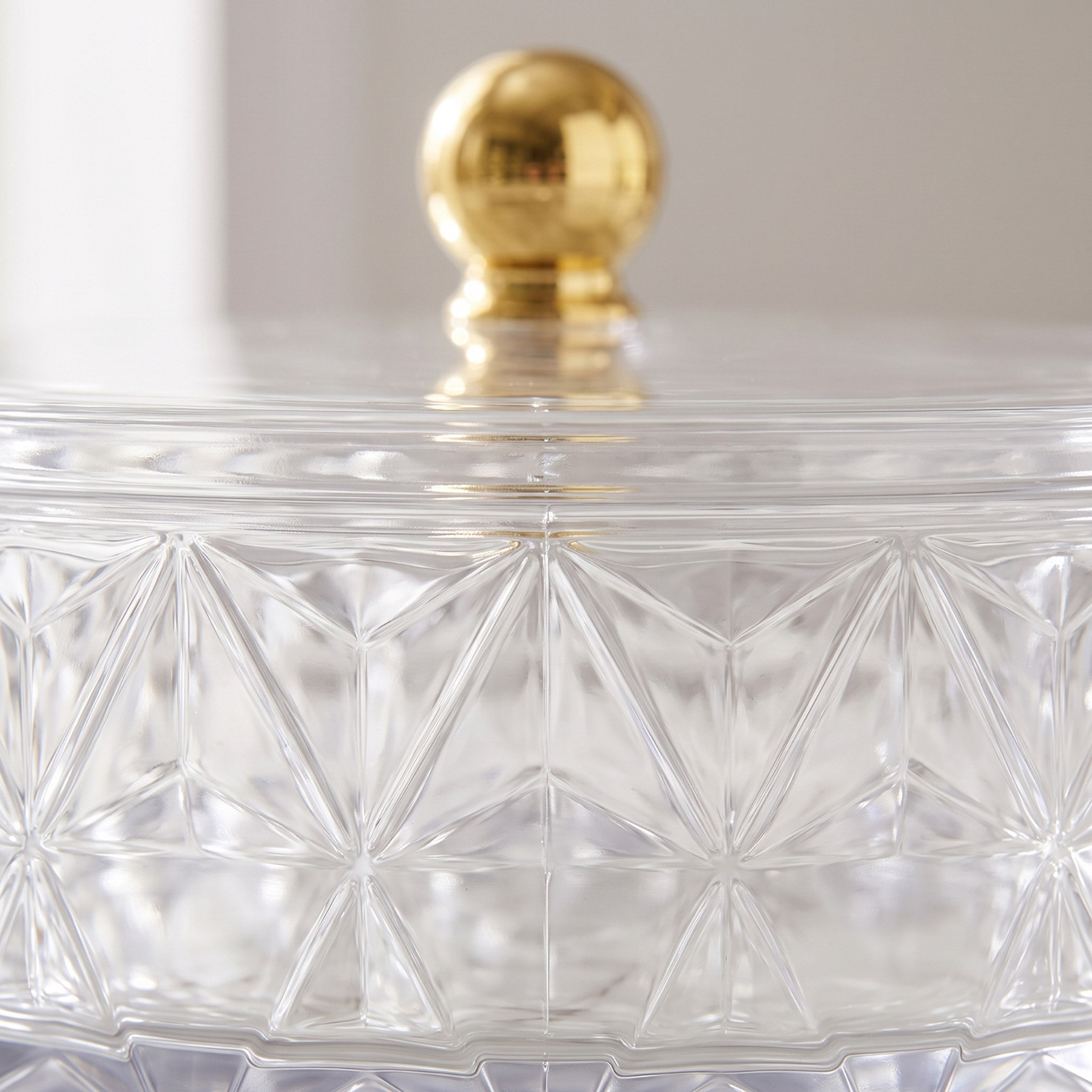 Jewel Glass Serving Bowl with Lid - 25.2x10 cm-hbxdecorandfurnishings-tabletop-serveware-image-2