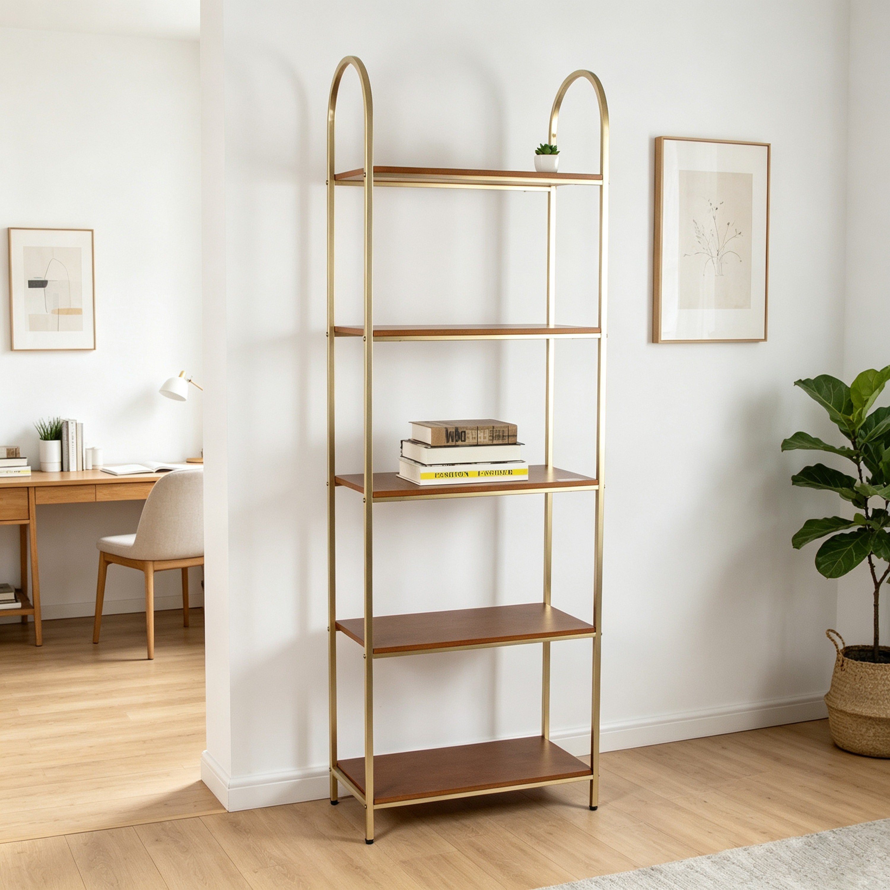 Minerva 5-Tier Storage Rack - 60x30x180 cm-hbxbedroom-bedroomaccessories-bedroomstorage-image-1