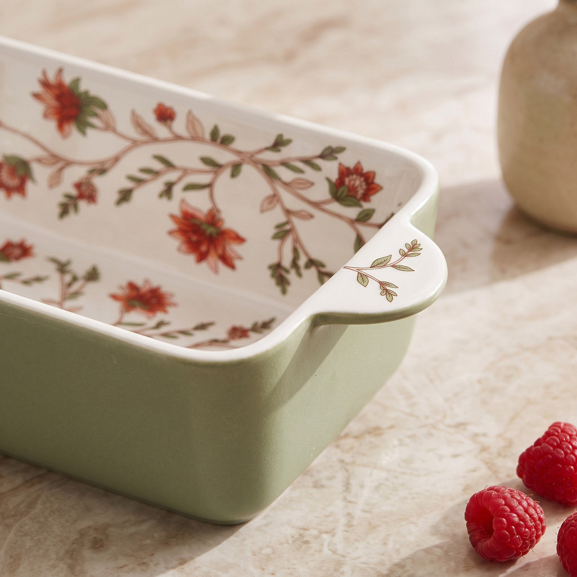 Floral Fiesta Rectangular Dish - 35 cm-hbxdecorandfurnishings-tabletop-serveware-image-2
