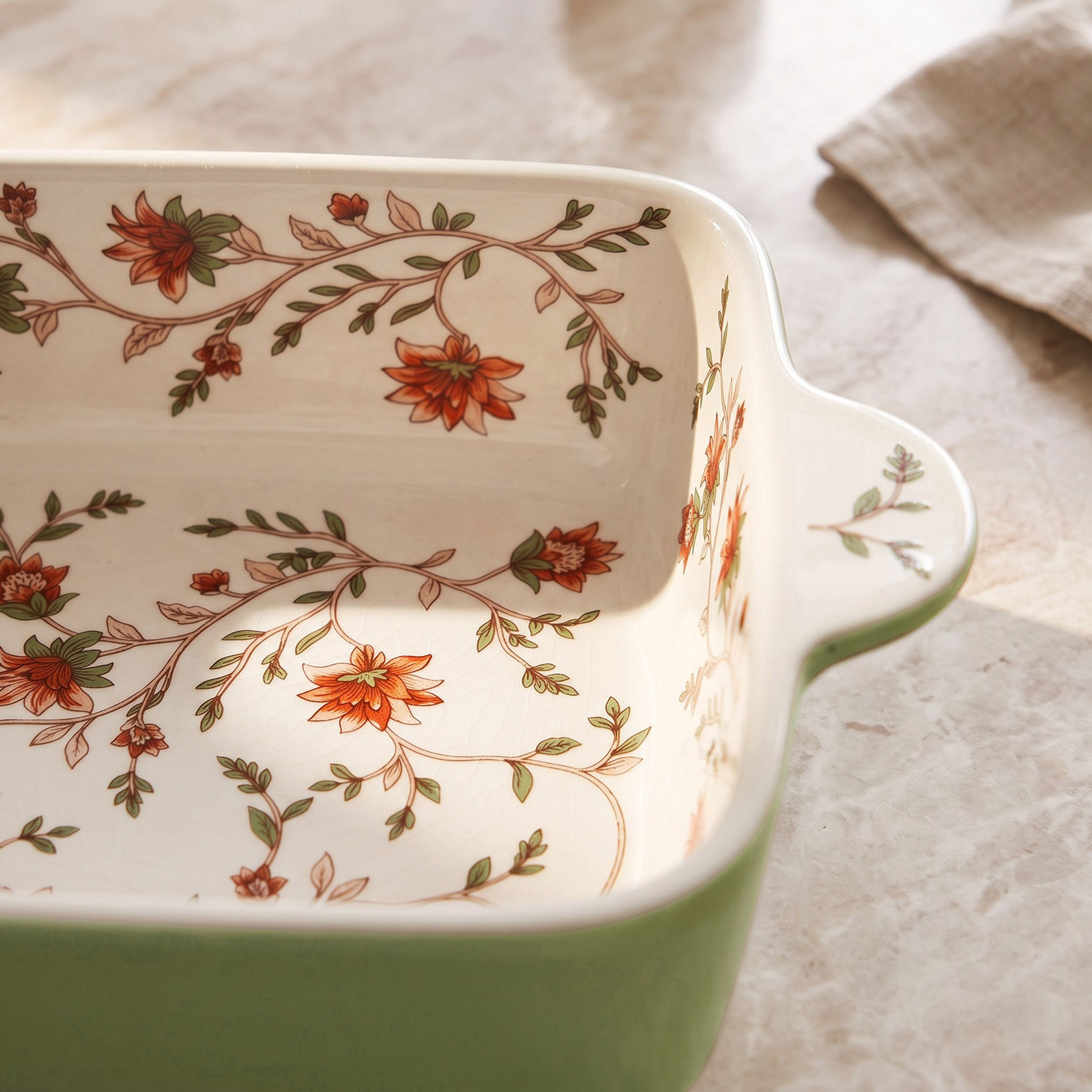Floral Fiesta Square Dish - 22 cm-hbxdecorandfurnishings-tabletop-serveware-image-2