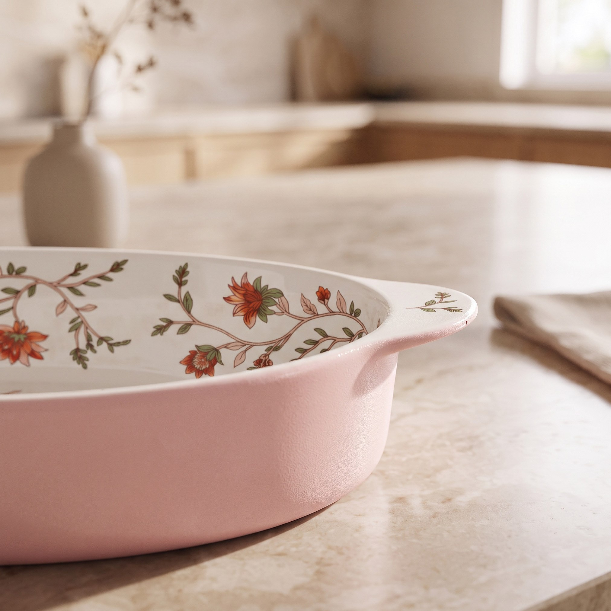 Floral Fiesta Oval Dish - 35.7 cm-hbxdecorandfurnishings-tabletop-serveware-image-2