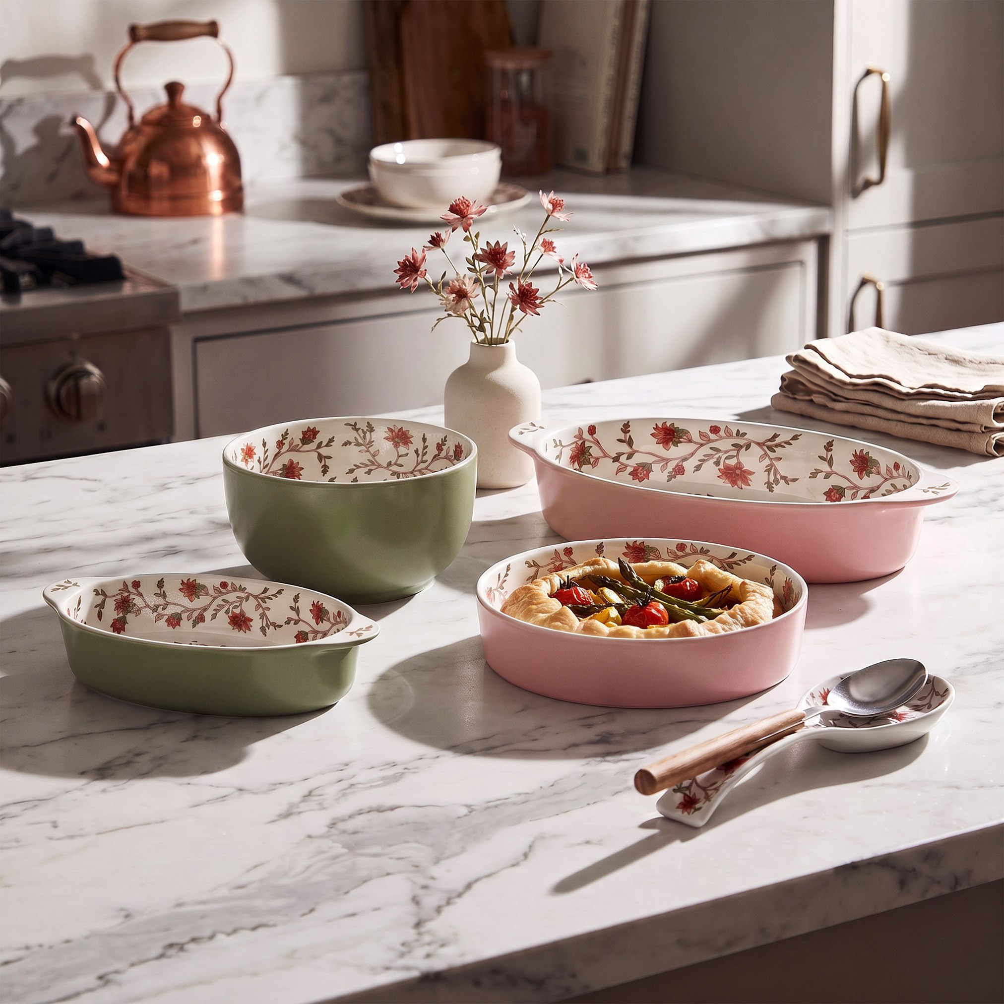 Floral Fiesta Oval Dish - 35.7 cm-hbxdecorandfurnishings-tabletop-serveware-image-3