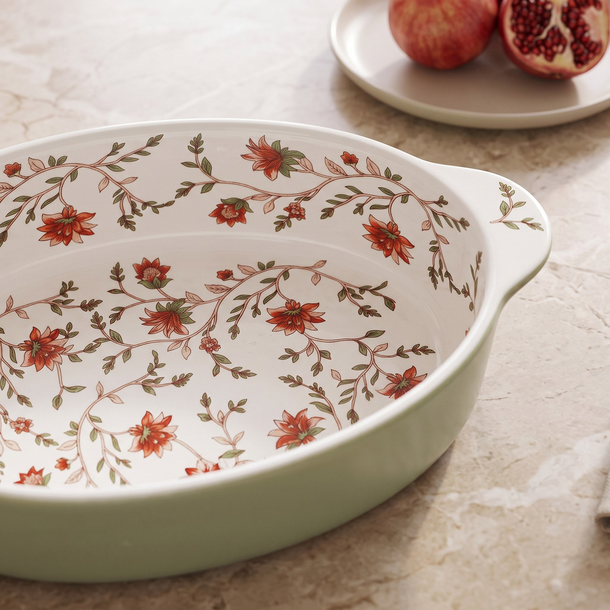 Floral Fiesta Oval Dish - 27.5 cm-hbxdecorandfurnishings-tabletop-serveware-image-2