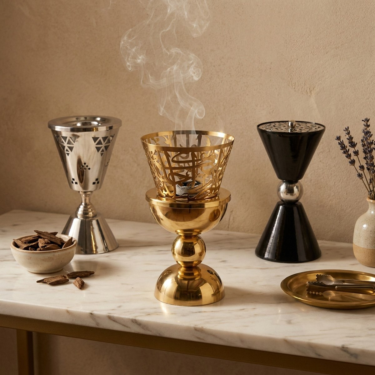 Meher Bukhoor Pot - 12.5x12.5x20.5 cm-hbxbedroom-homefragrance-oilburners-image-4