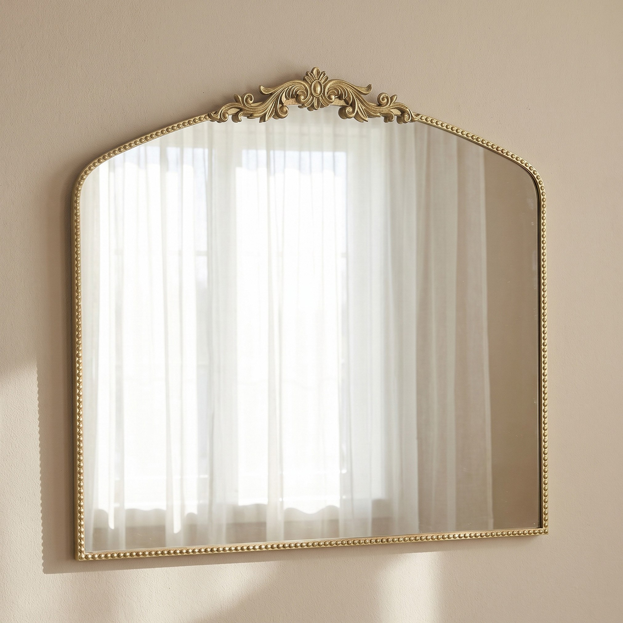 Aayra Lume Ornate Mirror - 100x109 cm-hbxbedroom-walldecor-mirrors-image-1