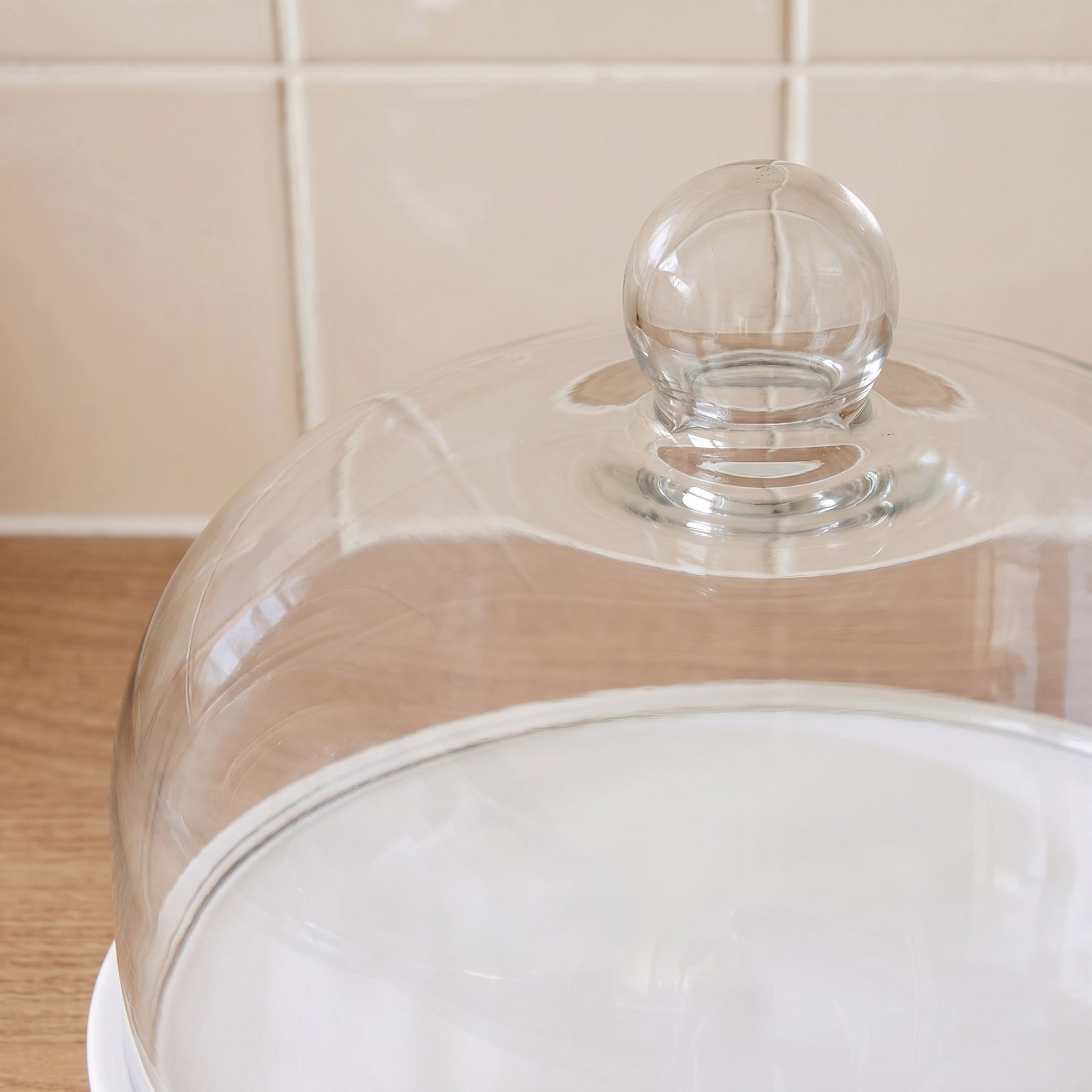Bianca Marble Round Cake Dome - 32.5x32.5x22 cm-hbxdecorandfurnishings-tabletop-serveware-image-2