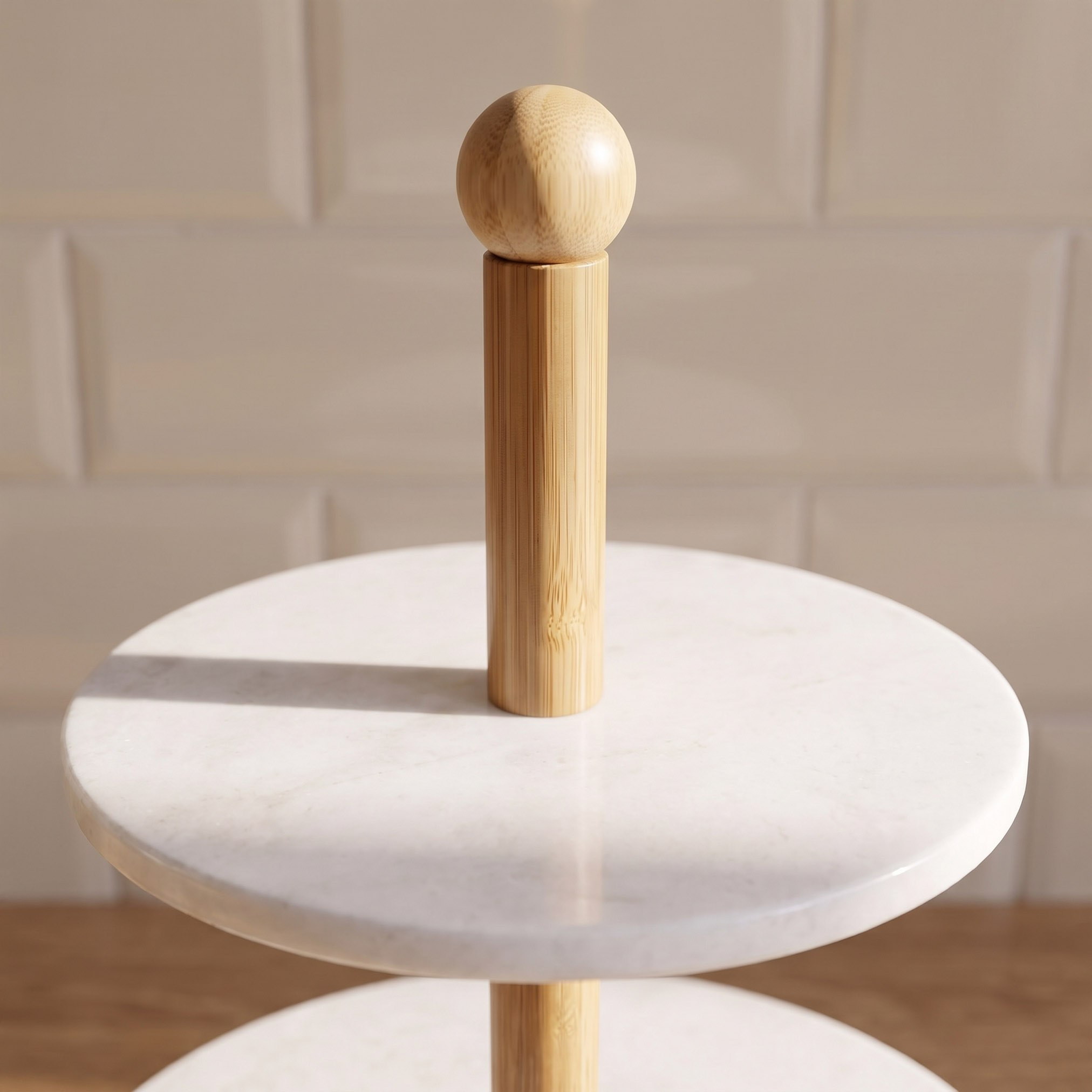 Bianca Marble 3-Tier Cake Stand - 30.5x30.5x4 cm-hbxdecorandfurnishings-tabletop-serveware-image-2