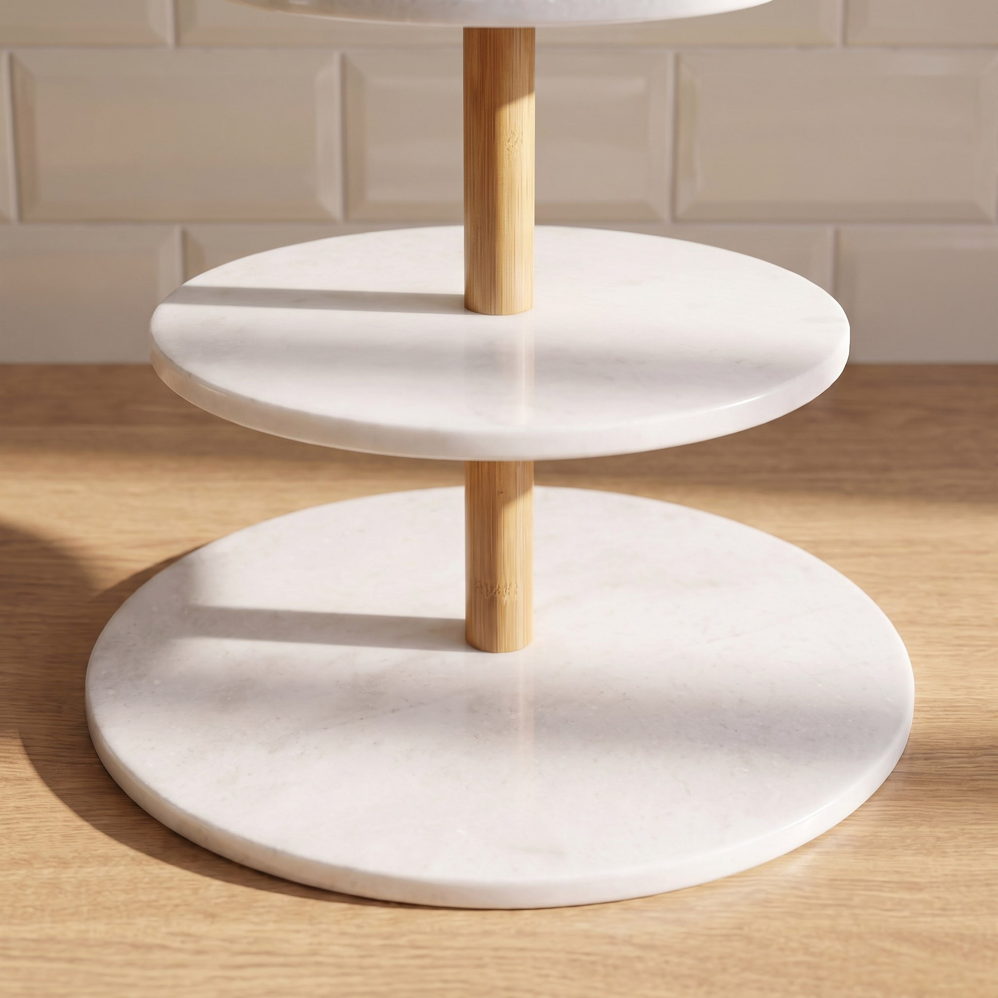 Bianca Marble 3-Tier Cake Stand - 30.5x30.5x4 cm-hbxdecorandfurnishings-tabletop-serveware-image-3