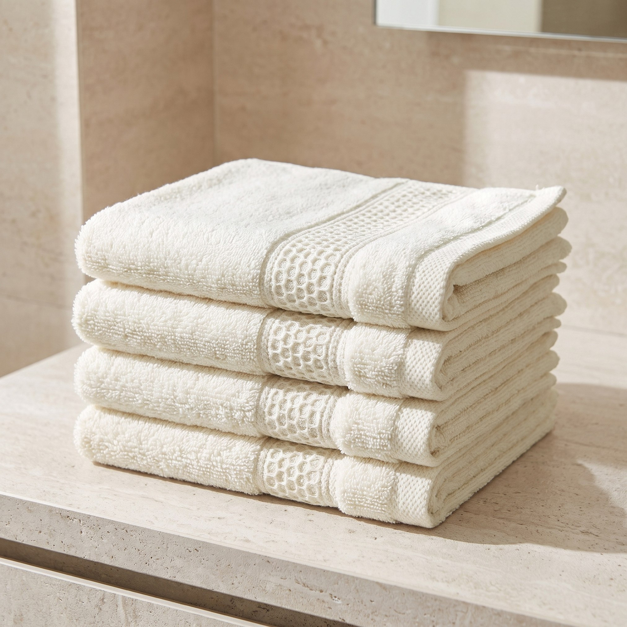 Opulence 4-Piece Turkish Luxury Face Towel Set - 30x30 cm-hbxbathroom-bathroomtextiles-image-1