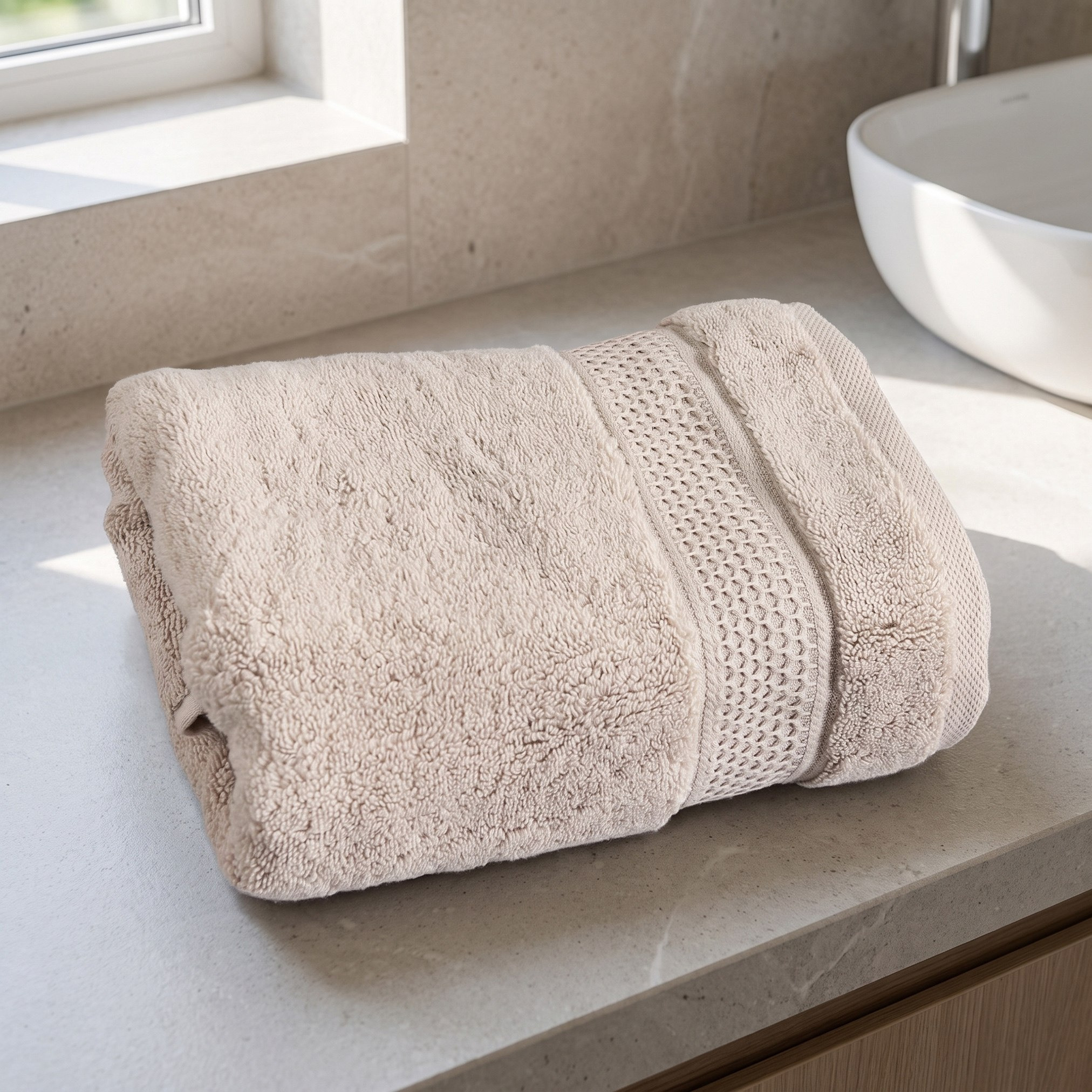 Opulence Turkish Luxury Hand Towel - 50x90 cm-hbxbathroom-bathroomtextiles-image-1