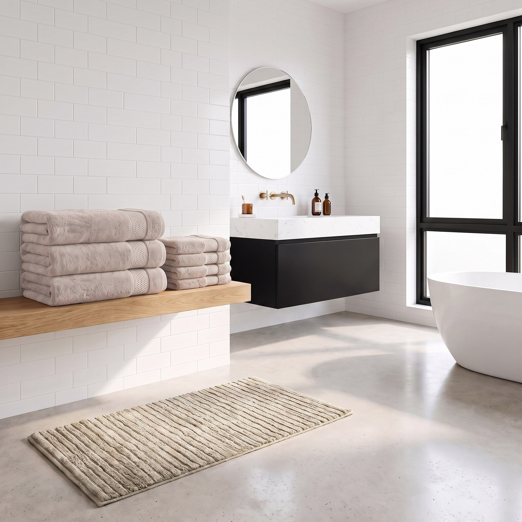 Opulence Turkish Luxury Bath Sheet - 90x150 cm-hbxbathroom-bathroomtextiles-image-5