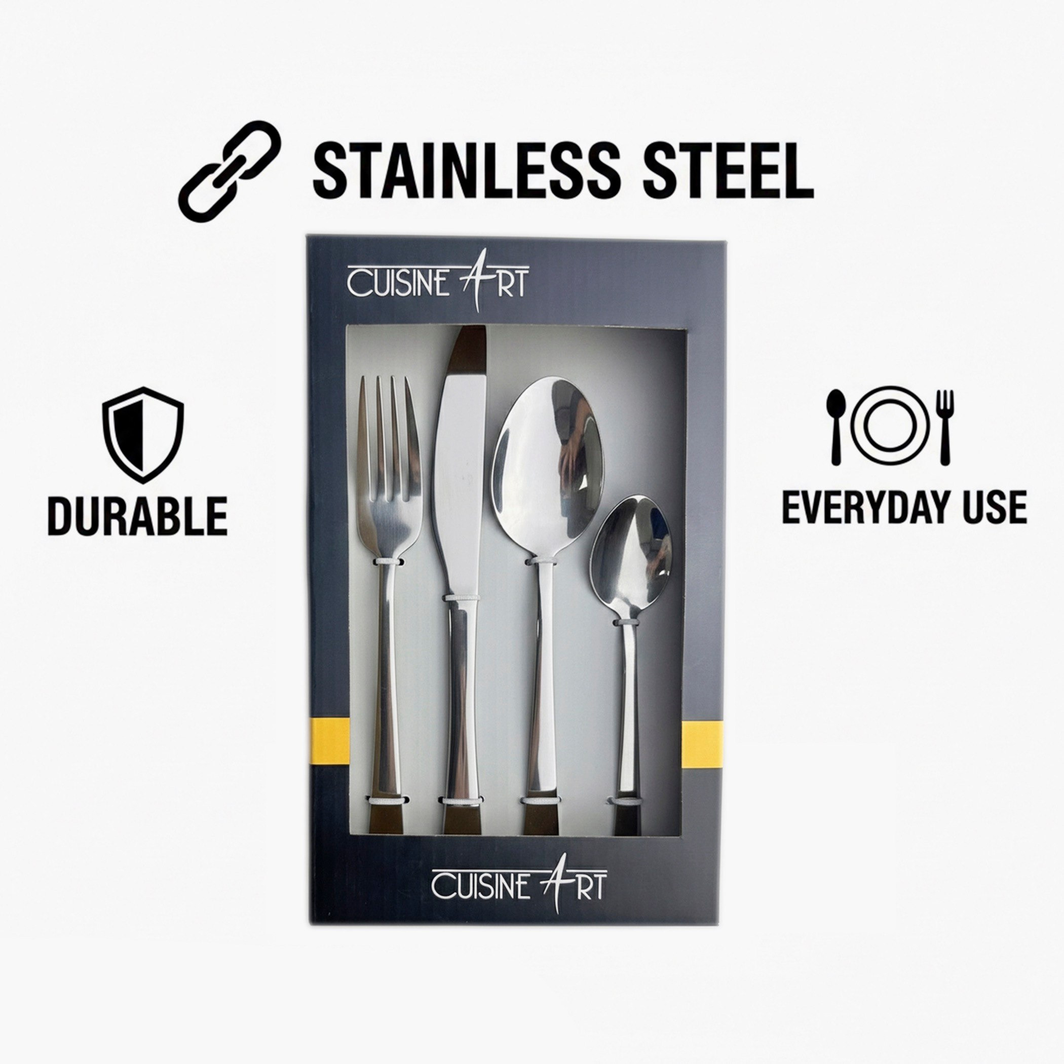Cuisine Art Chloe 16-Piece Cutlery Set-hbxdecorandfurnishings-tabletop-cutlery-image-3