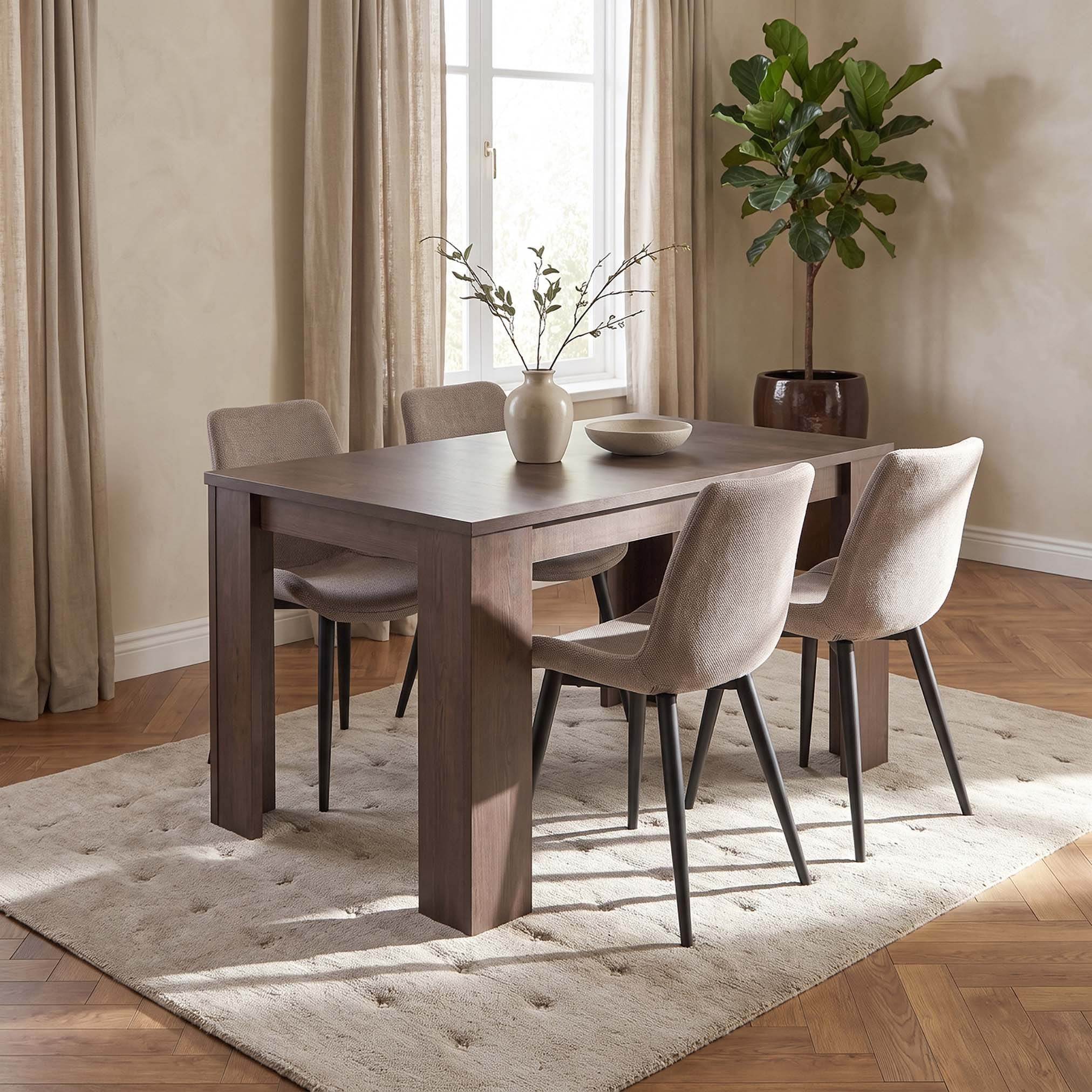 Riccardo 4-Seater Dining Table-hbxfurniture-diningtablesandsets-diningtables-fourseater-image-6