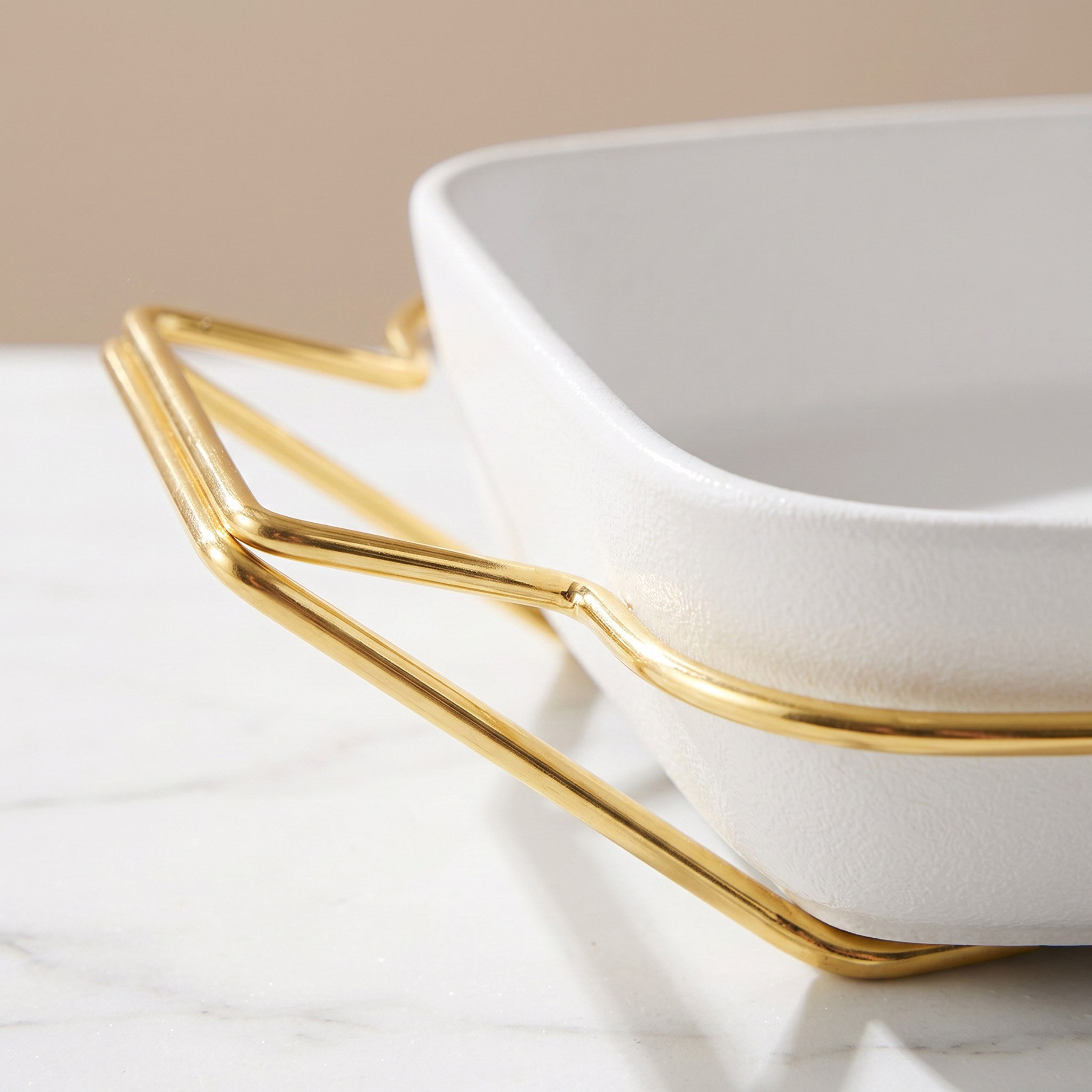 Celtic Rectangular Serving Dish with Stand - 25.8x18x5.8 cm-hbxdecorandfurnishings-tabletop-serveware-image-3