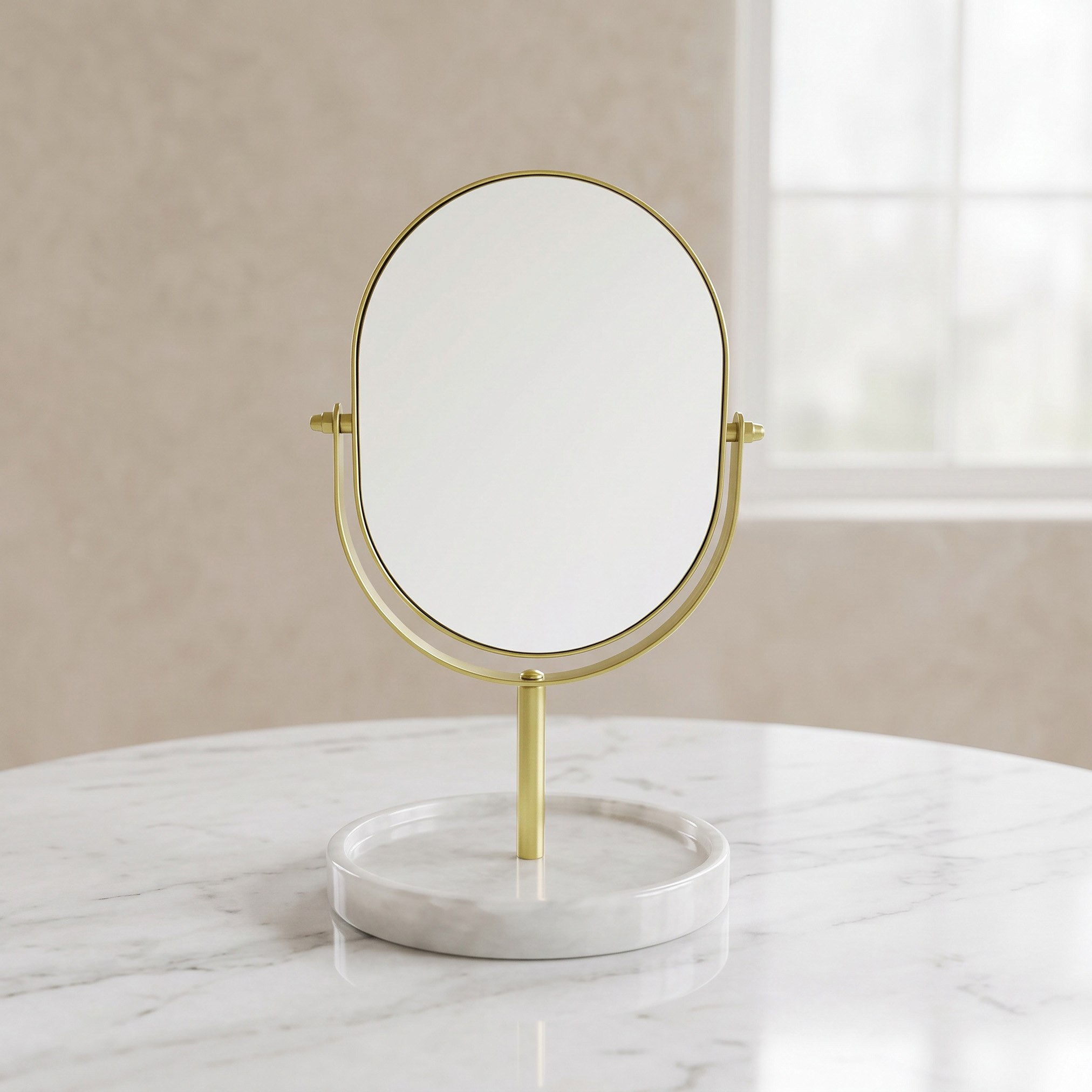 مرآة طاولة راتنج من بيرل-hbxdecorandfurnishings-bathroomaccessories-bathroomsets-image-1