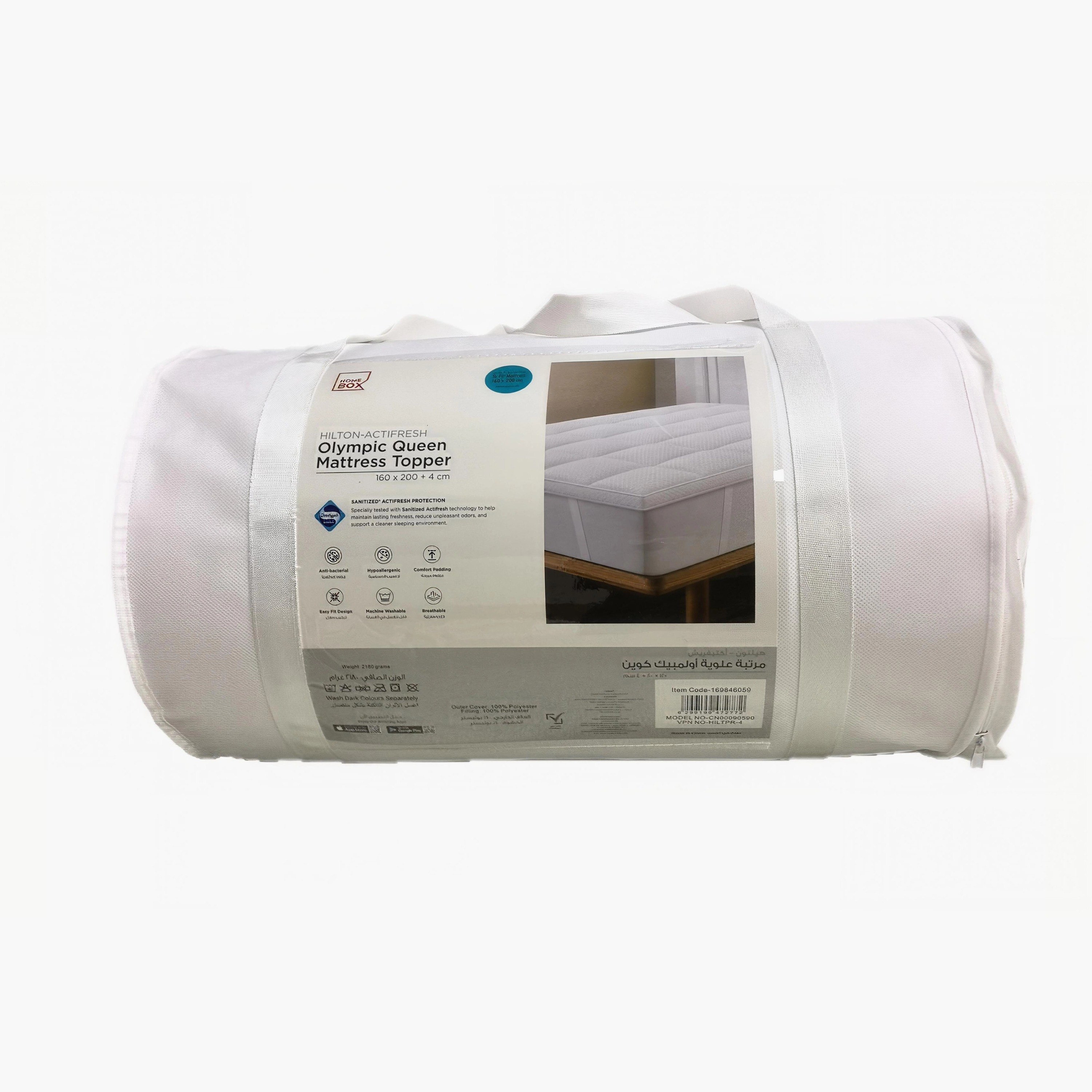 Hilton-Actifresh Queen Mattress Topper - 150x200+4 cm-hbxhomeware-hbxbedroom-image-9