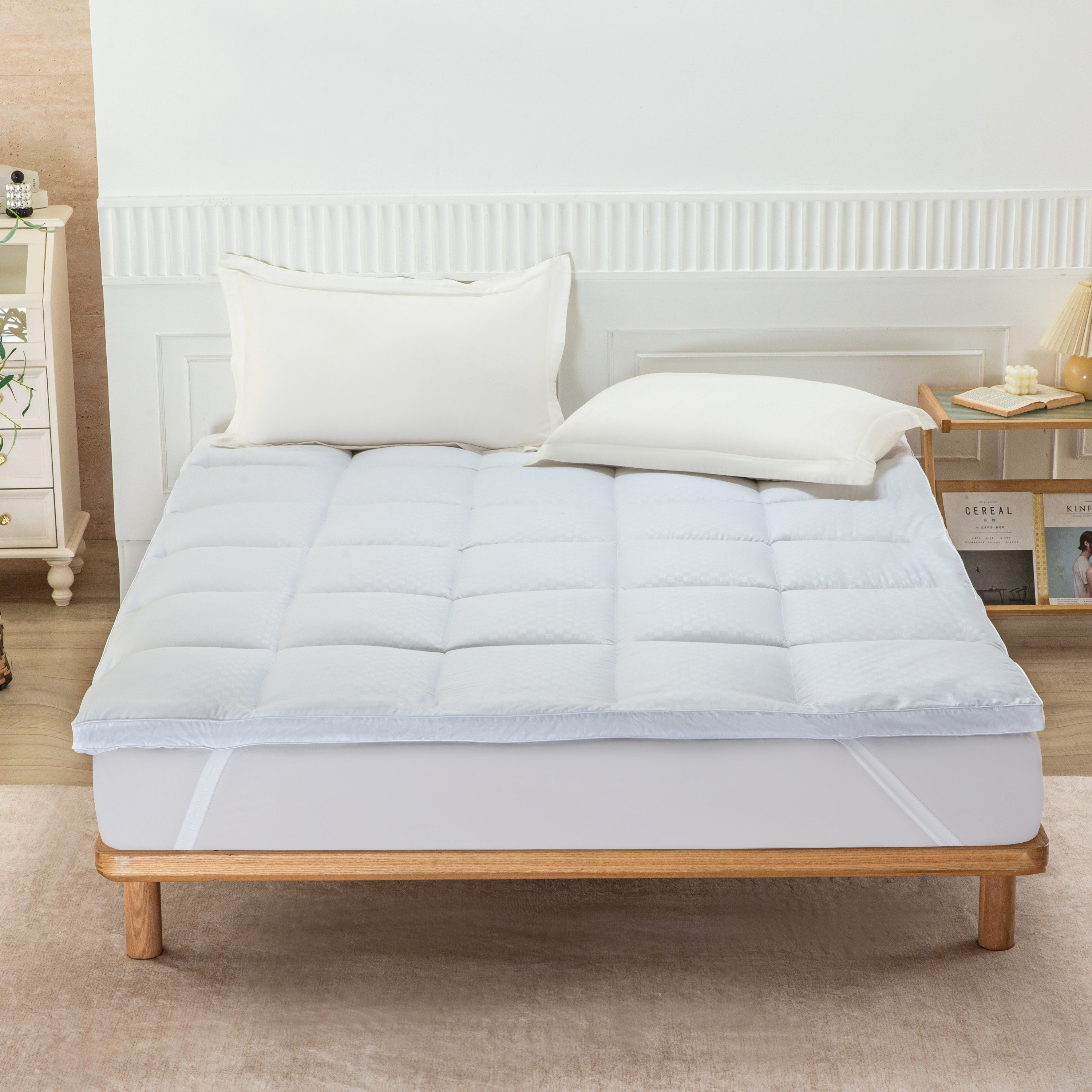Hilton-Actifresh Super Queen Mattress Topper - 160x200+4 cm-hbxhomeware-hbxbedroom-image-2