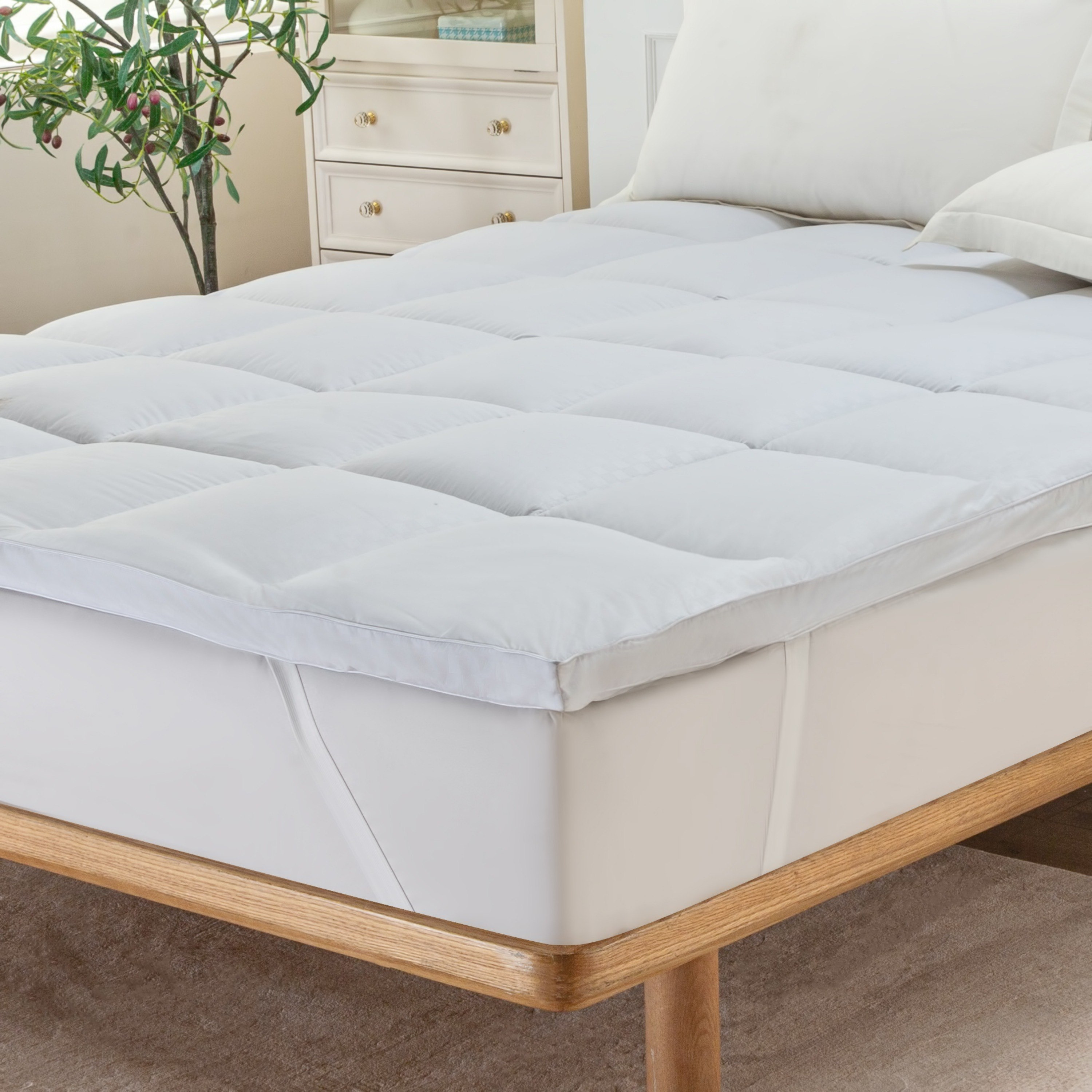 Hilton-Actifresh Super Queen Mattress Topper - 160x200+4 cm-hbxhomeware-hbxbedroom-image-6