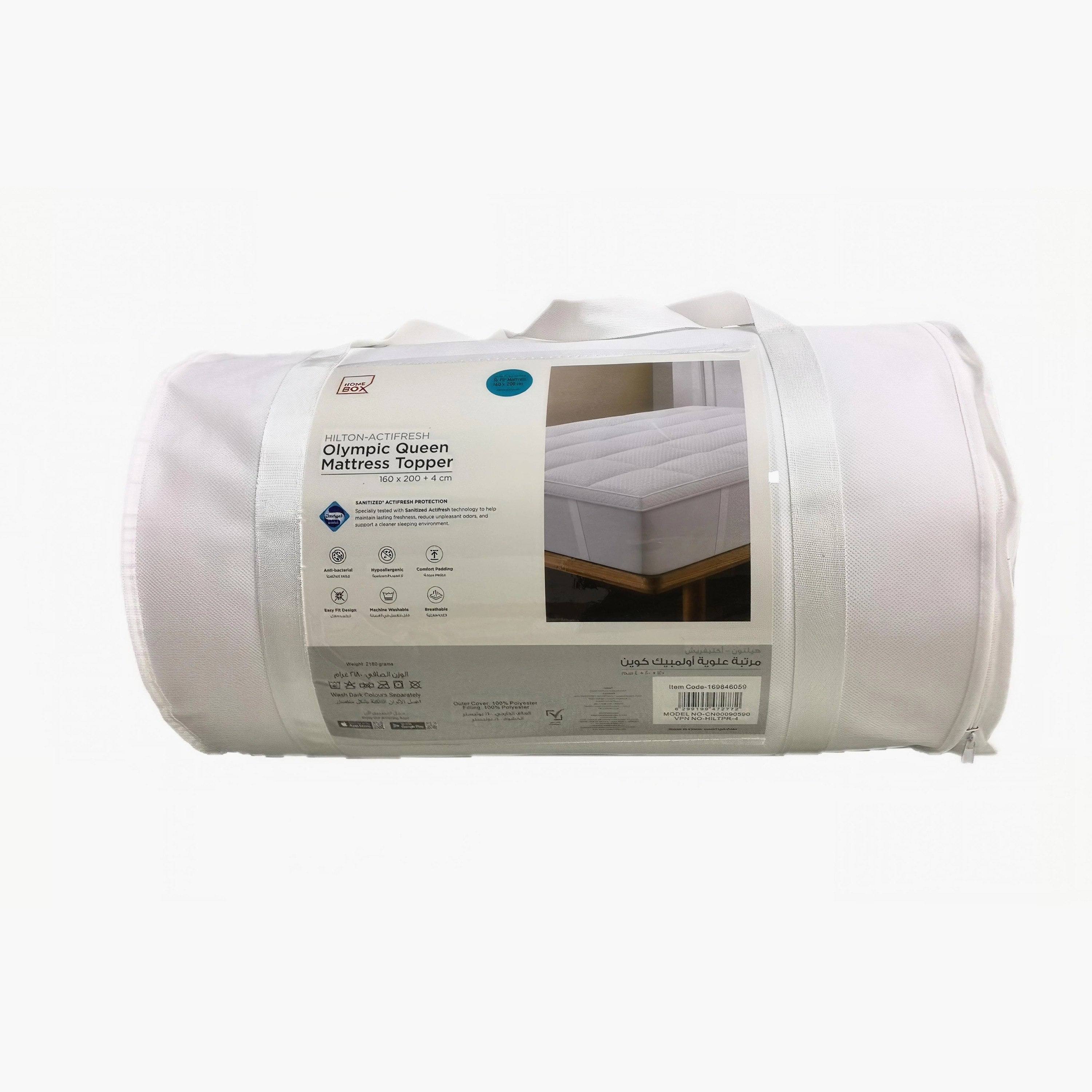 Hilton-Actifresh Super Queen Mattress Topper - 160x200+4 cm-hbxhomeware-hbxbedroom-image-9