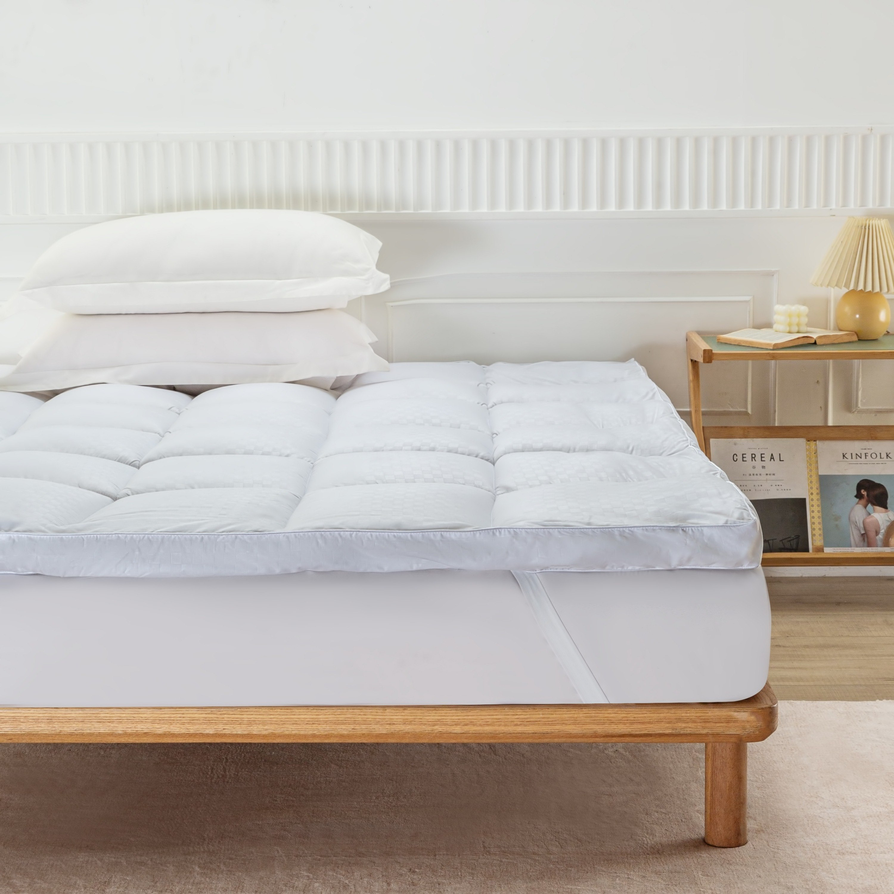 Hilton-Actifresh Olympic Queen Extra Thick Mattress Topper - 160x200+8 cm-hbxhomeware-hbxbedroom-image-6