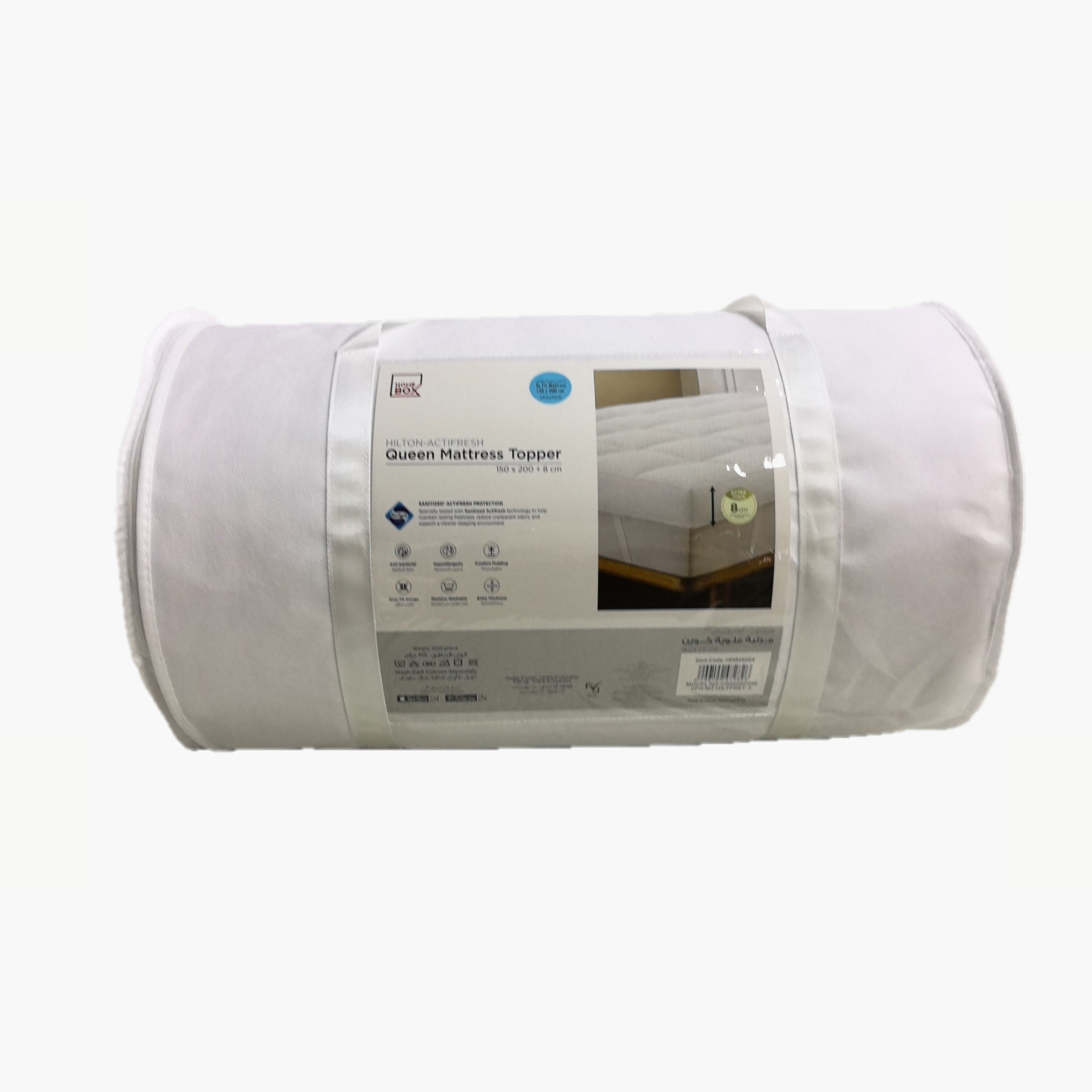 Hilton-Actifresh Olympic Queen Extra Thick Mattress Topper - 160x200+8 cm-hbxhomeware-hbxbedroom-image-9