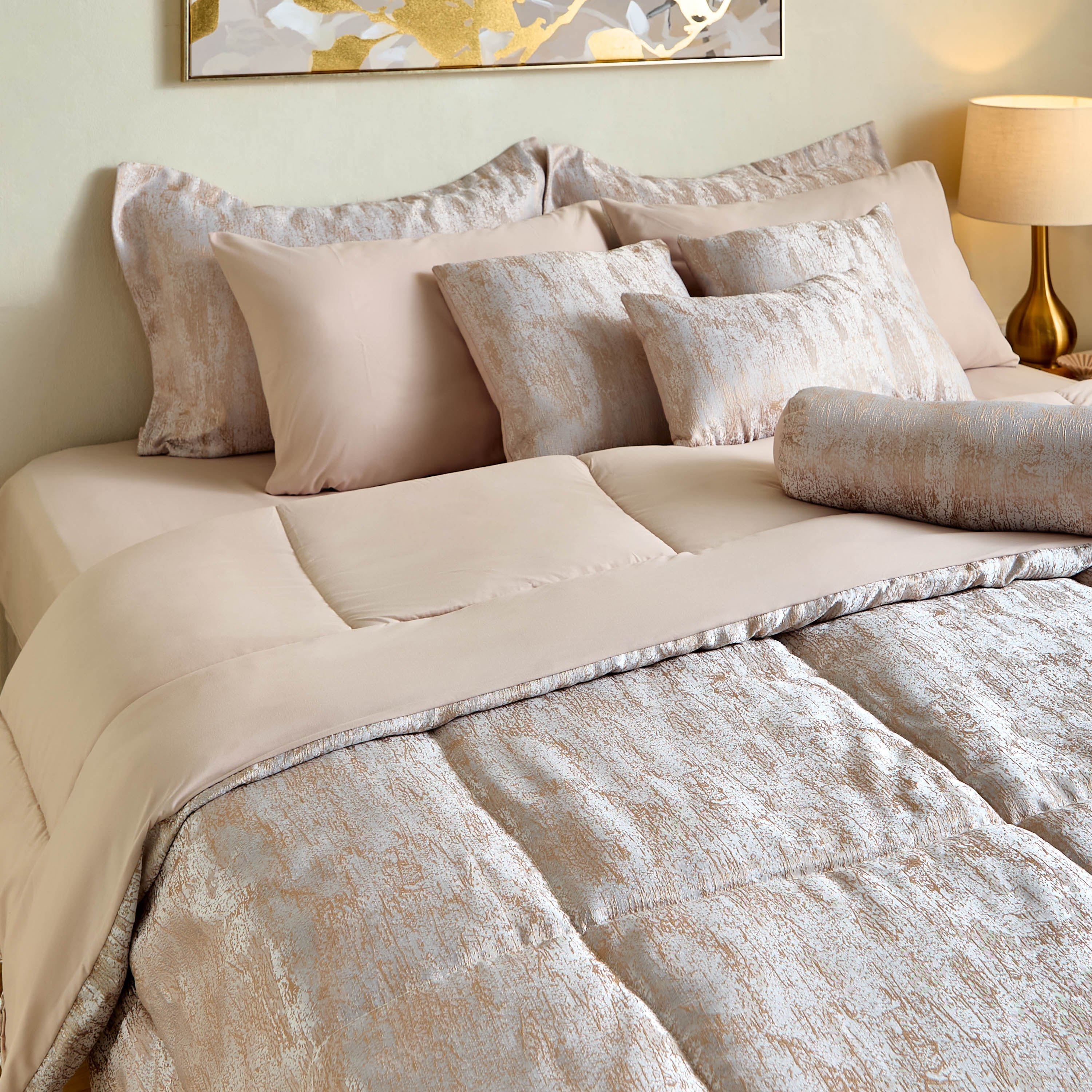 Artisan Deluxe Samara 10-Piece Jacquard BIAB Super King Comforter Set - 240x260 cm-hbxhomeware-hbxbedroom-image-1