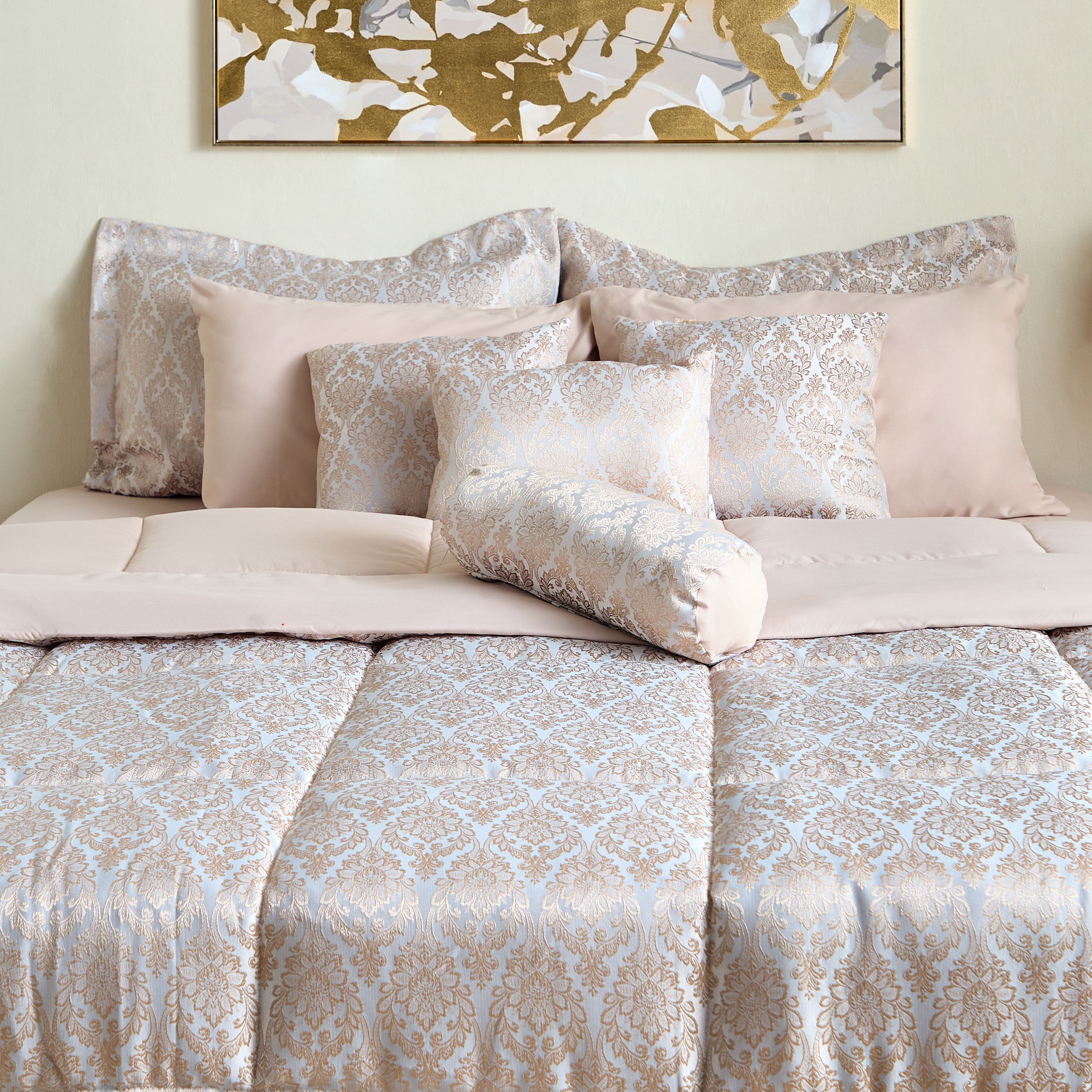 Artisan Deluxe Trado 10-Piece Jacquard BIAB Super King Comforter Set - 240x260 cm-hbxhomeware-hbxbedroom-image-2