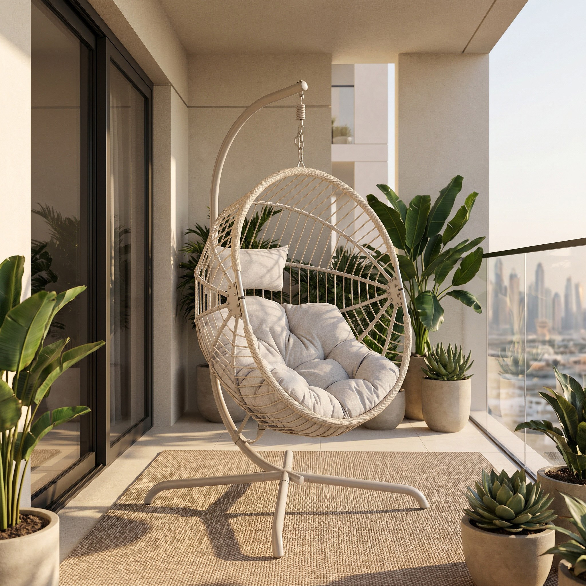 أرجوحة للأماكن الخارجية مع وسادة فيرا فريسكا من موفو-hbxfurniture-outdoor-swingsandchairs-image-1