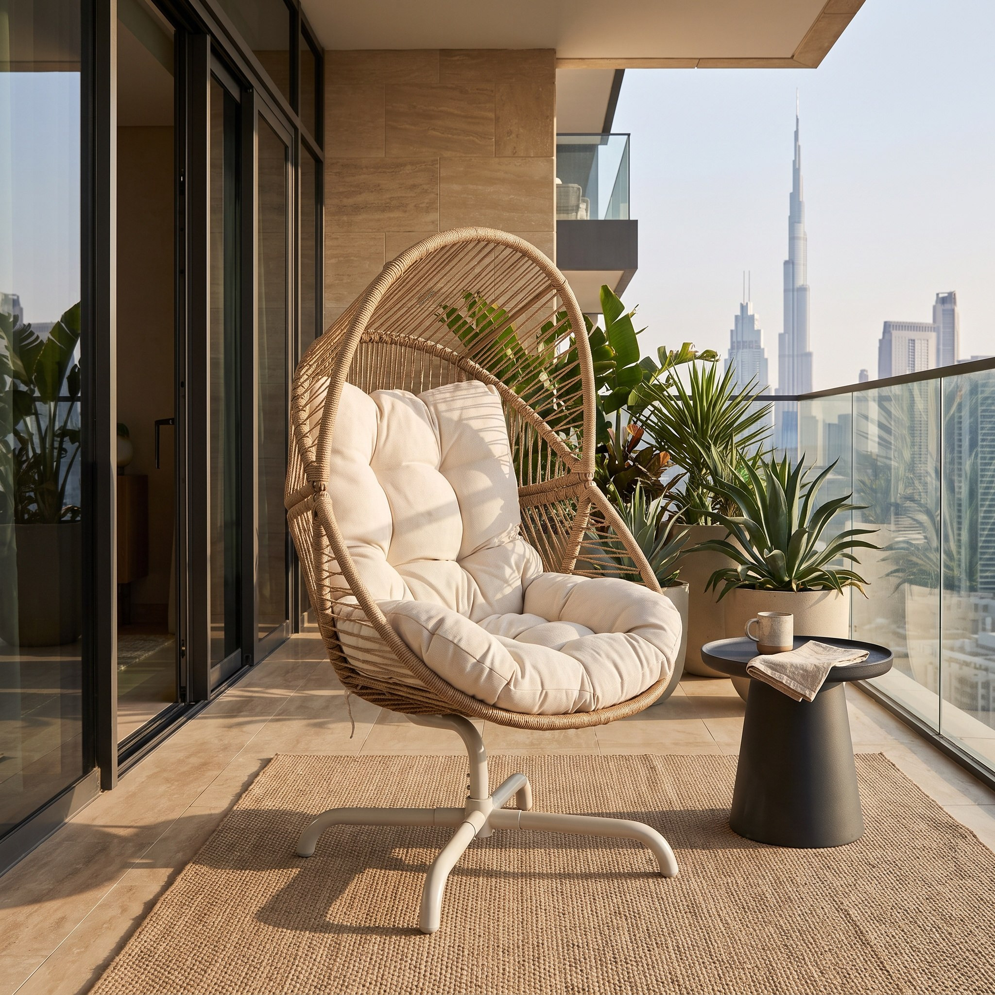 كرسي خارجي دوّار بتصميم شرنقة مع وسائد من موفو فيرا جلوريا-hbxfurniture-outdoor-swingsandchairs-image-1