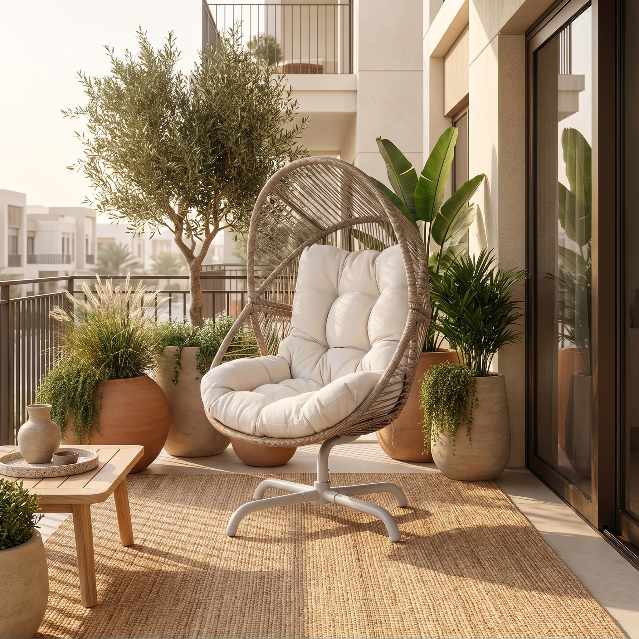 كرسي خارجي دوّار بتصميم شرنقة مع وسائد من موفو فيرا جلوريا-hbxfurniture-outdoor-swingsandchairs-image-2