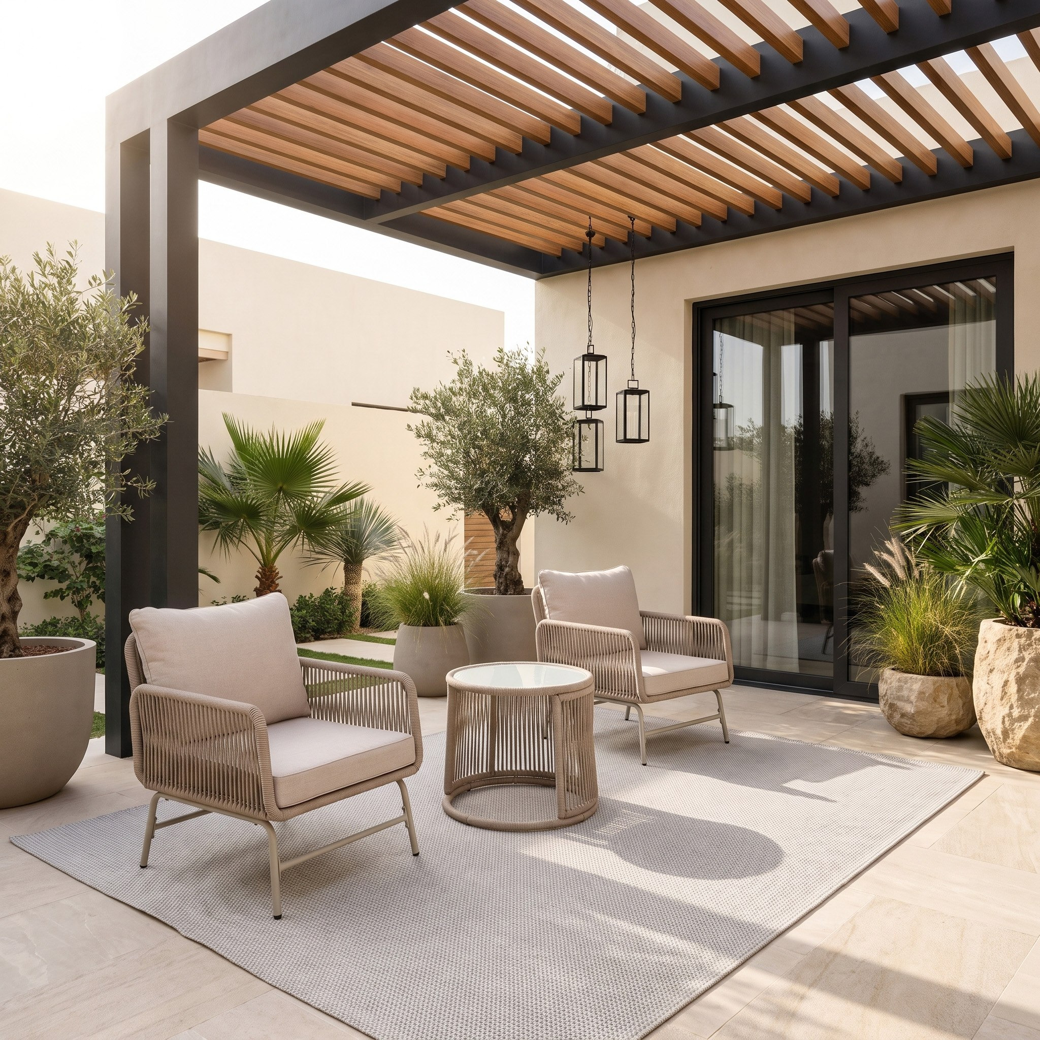 طقم شرفة للجلسات الخارجية مقعدين مع وسائد من موفو فيرا بورتيا-hbxfurniture-outdoor-diningsets-image-2