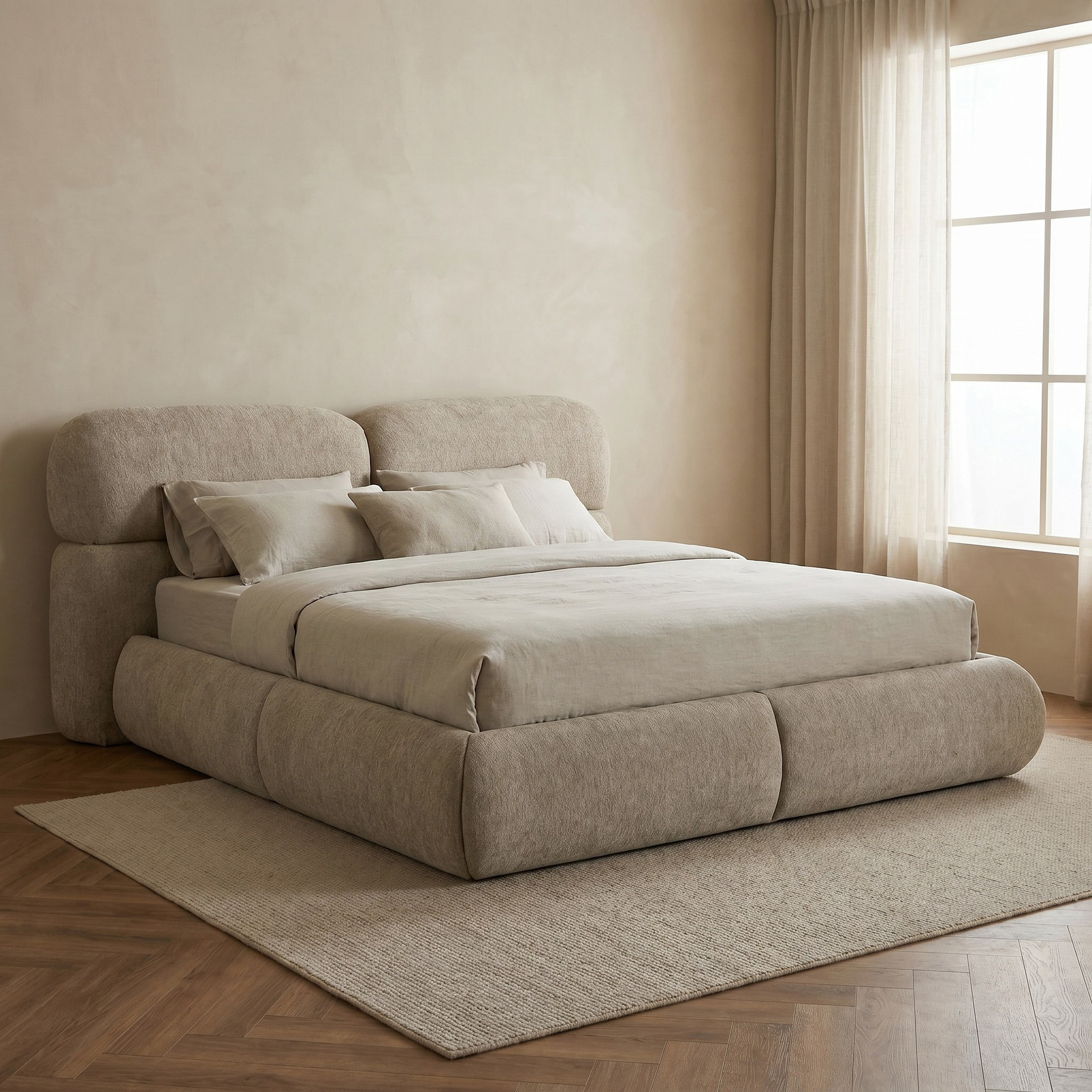 Movo Fabio Solace King Bed with Storage - 180x200 cm-hbxfurniture-bedsandbedsets-beds-king-image-1