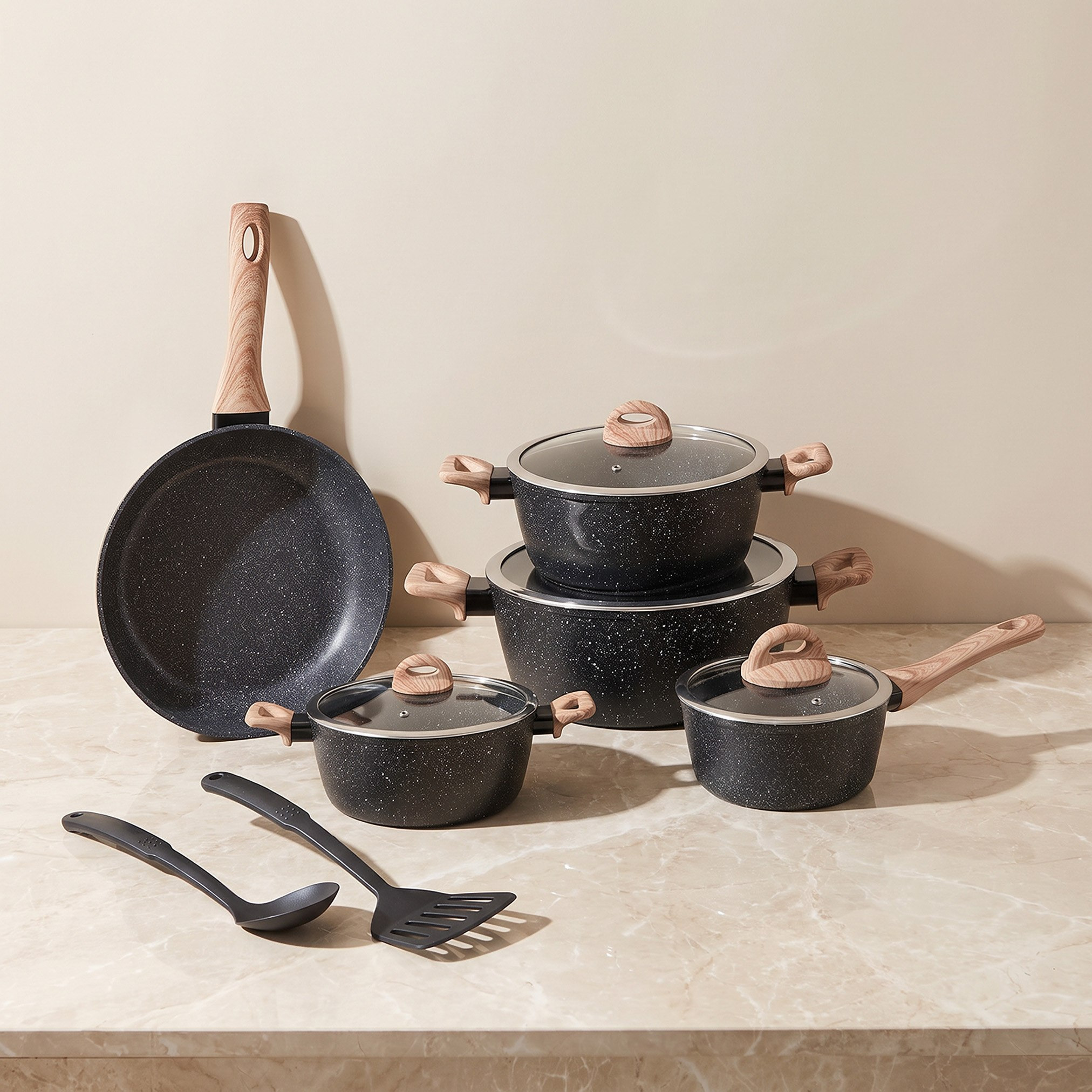 Nevada 11-Piece Forged Non-Stick Cookware Set-hbxkitchen-kitchenware-foodpreparation-image-1
