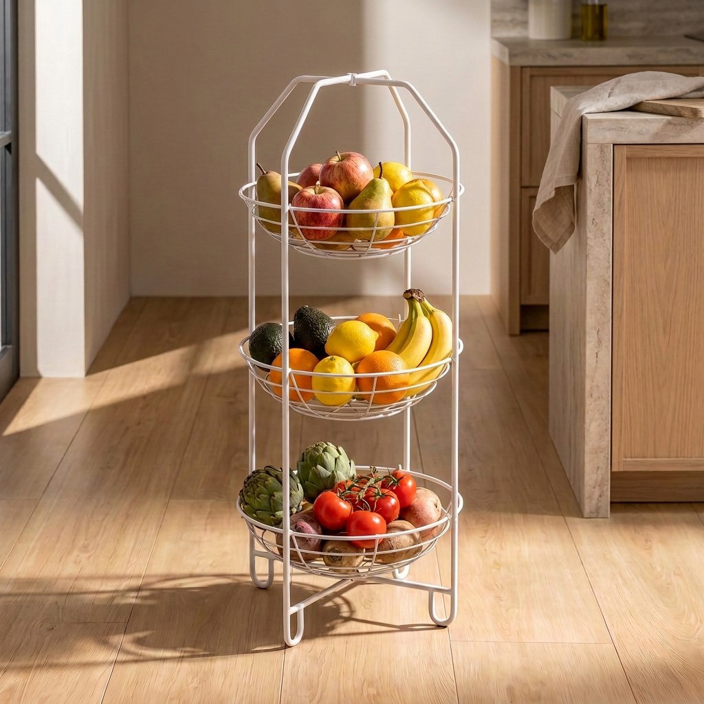 سلة مطبخ ترولي 3 طوابق من كوفارا - 29.9x72 سم-hbxhomeware-kitchenware-kitchentrolleys-image-5