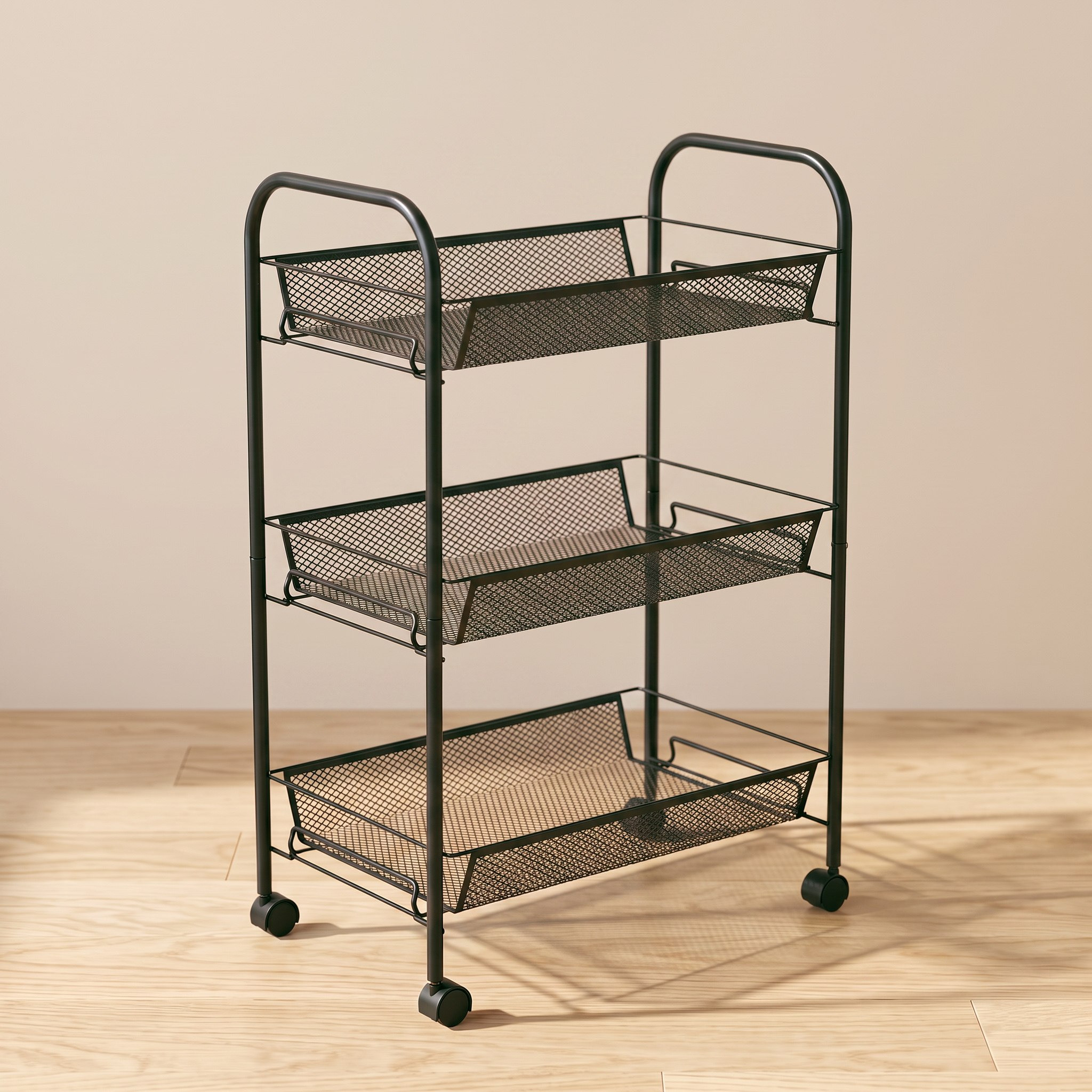 عربة مطبخ 3 طبقات من إيرو - 44x26x63 سم-hbxhomeware-kitchenware-kitchentrolleys-image-1