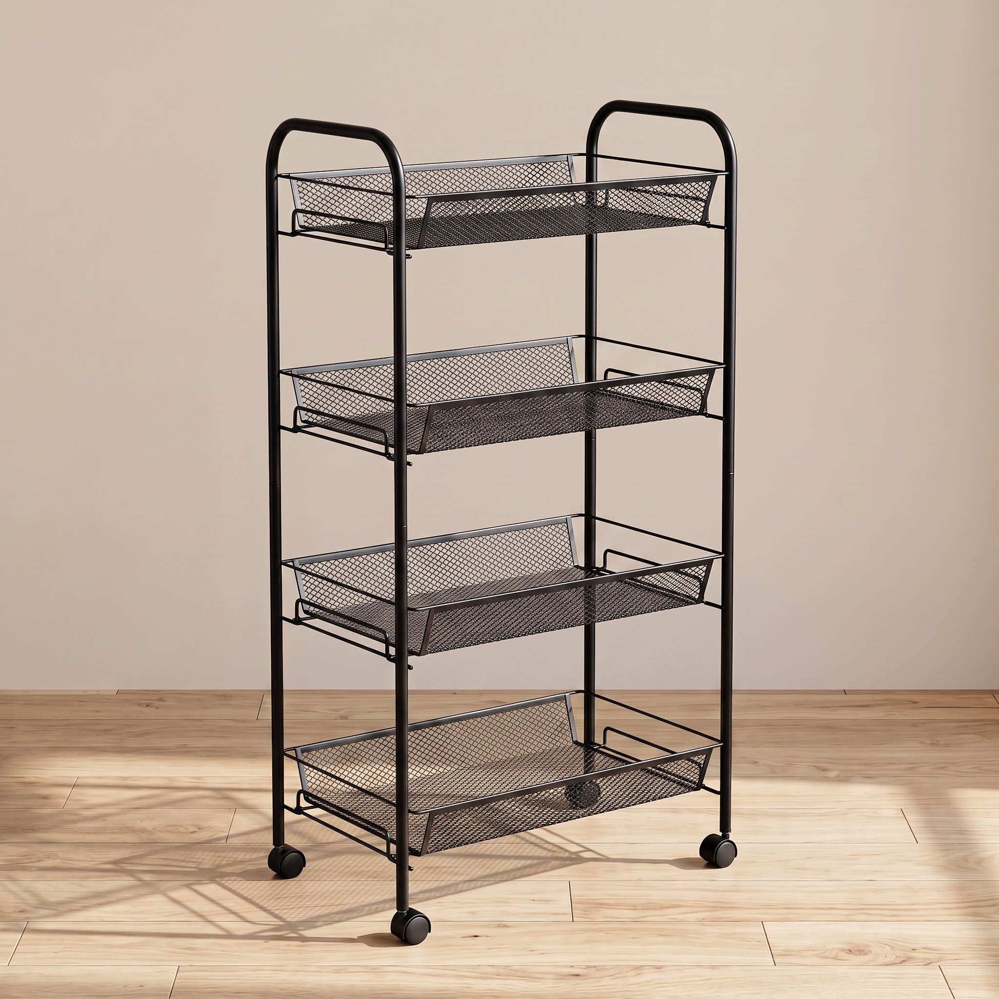 Covara 4-Tier Kitchen Trolley - 44x26x83 cm-hbxhomeware-kitchenware-kitchentrolleys-image-1