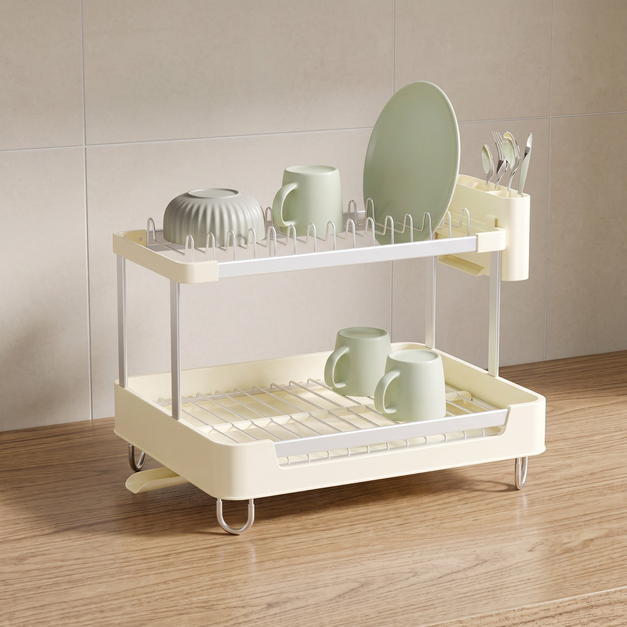 Apex 2-Tier Dish Rack - 45x35x33 cm-PROMO_HB_SA_ALRHAJI_09092026-image-1