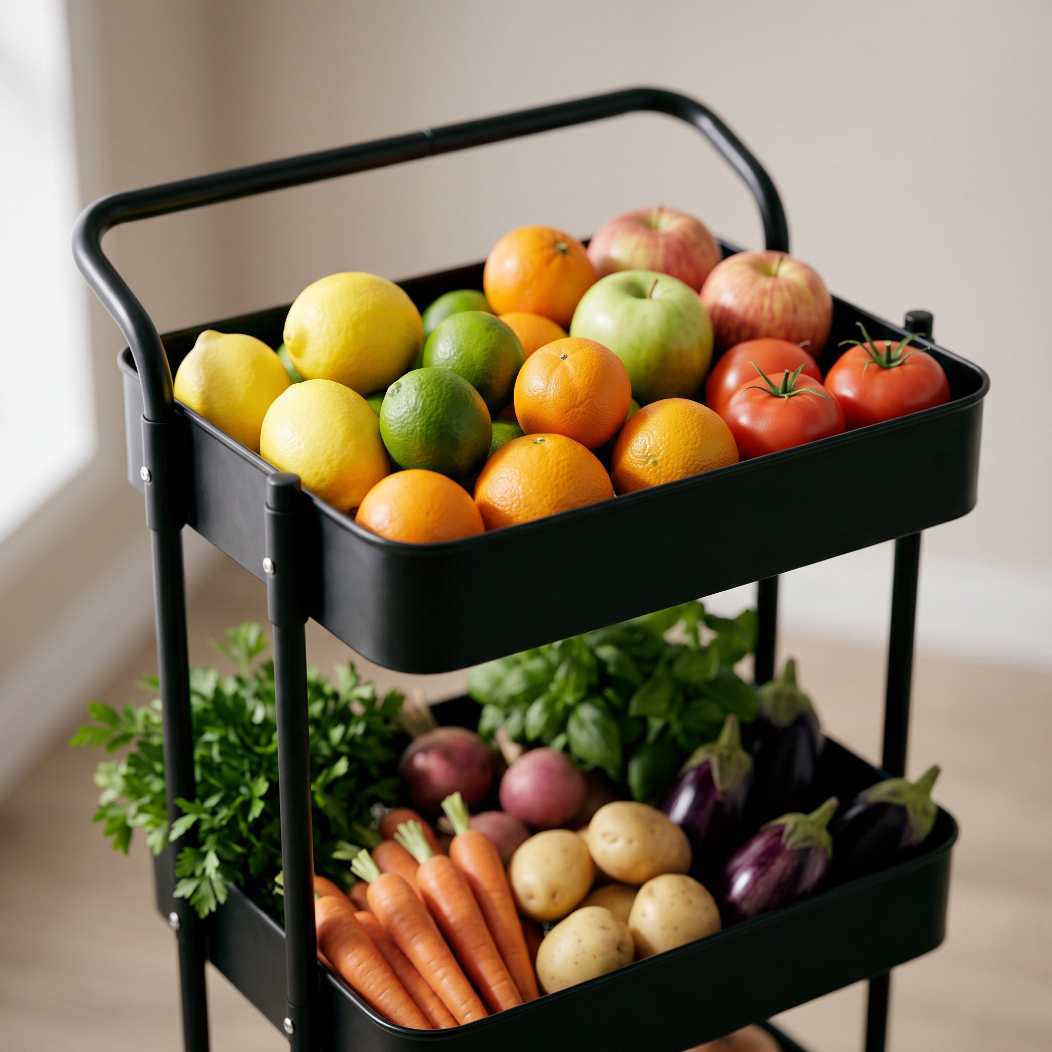 Covara 3-Tier Kitchen Trolley - 44x33x77 cm-hbxhomeware-kitchenware-kitchentrolleys-image-4