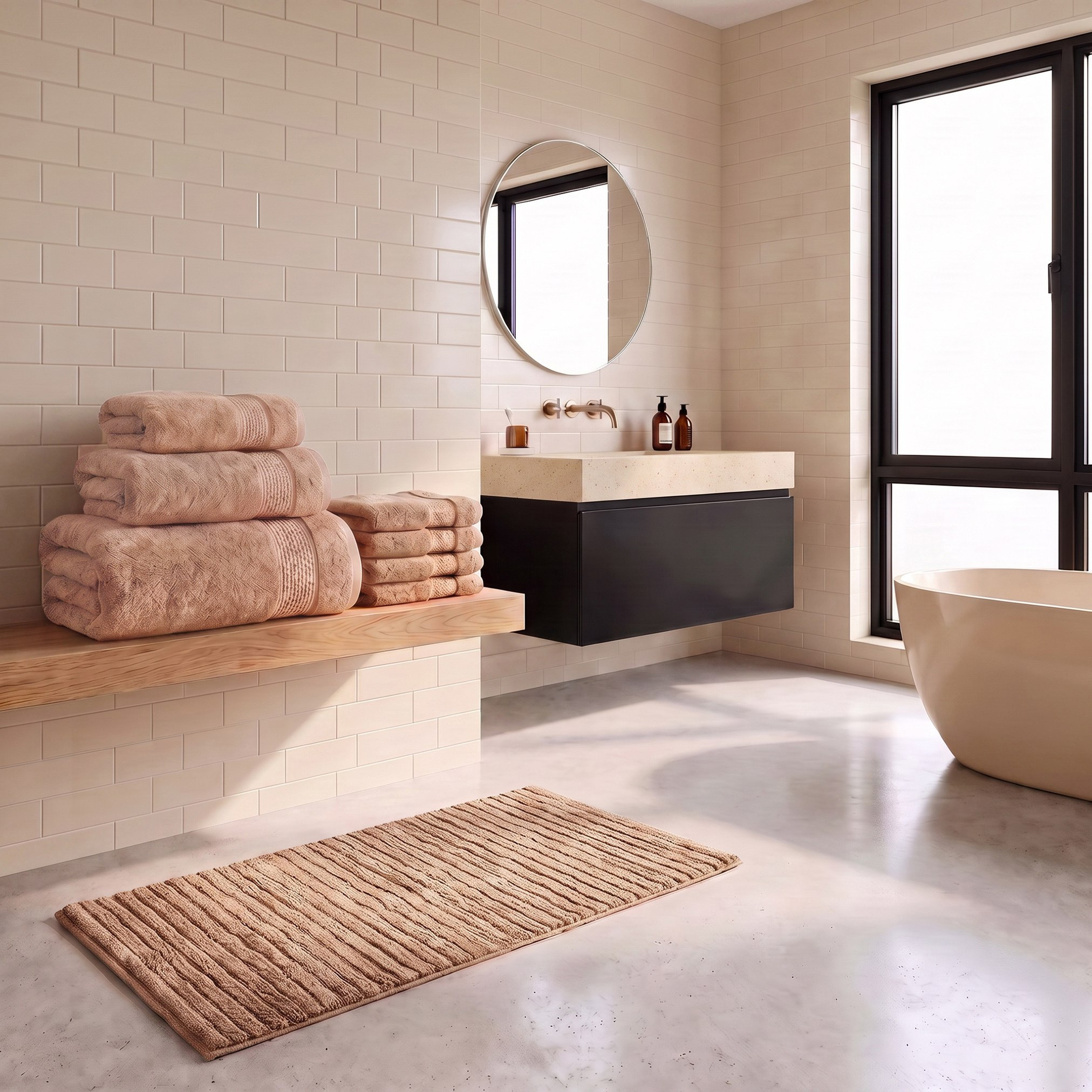 سجادة حمام من القطن والفيسكوز من أوبولنس - 60×90 سم-hbxbedroom-floorcoverings-bathmats-image-4