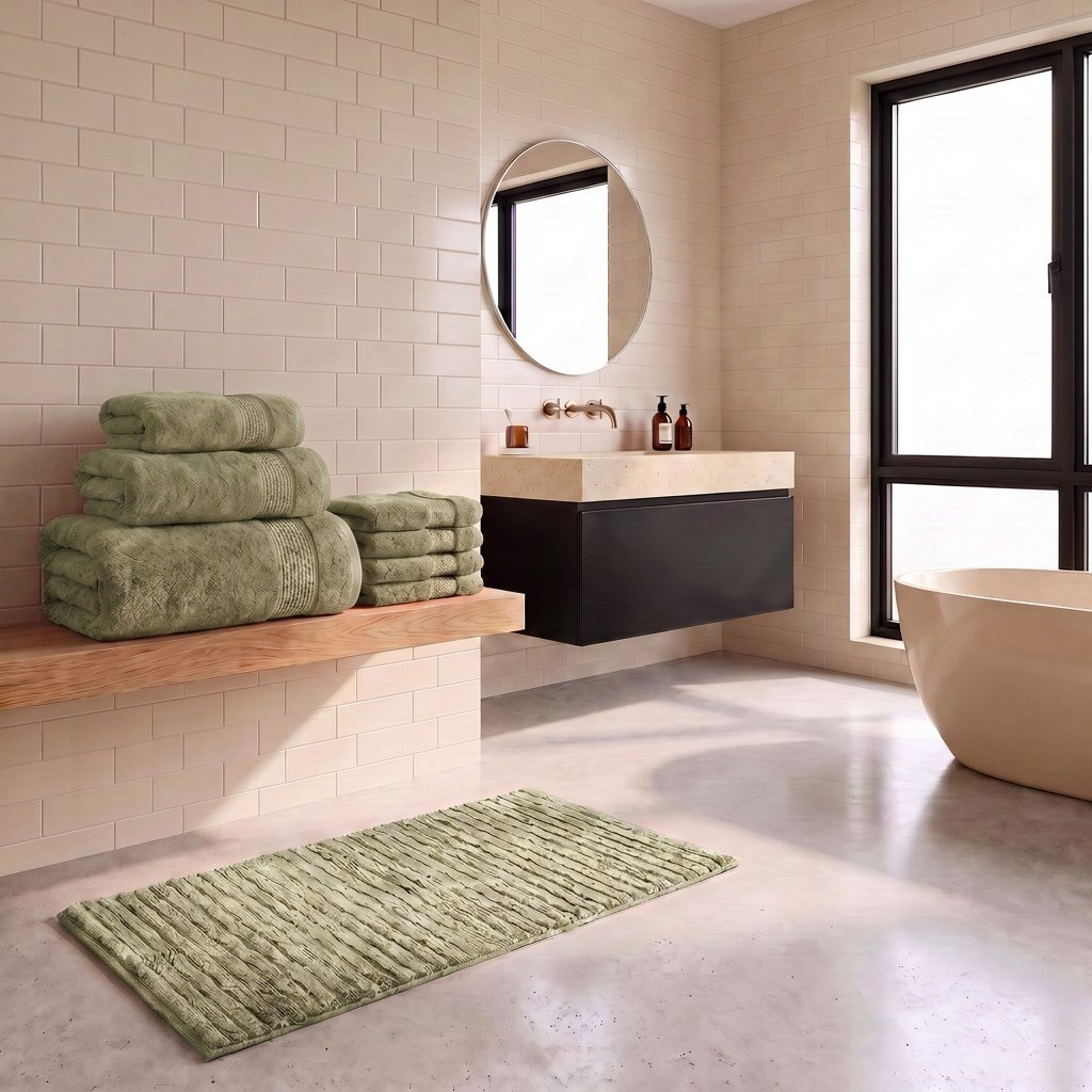 Opulence Cotton Viscose Bath Mat - 60x90 cm-hbxbedroom-floorcoverings-bathmats-image-4