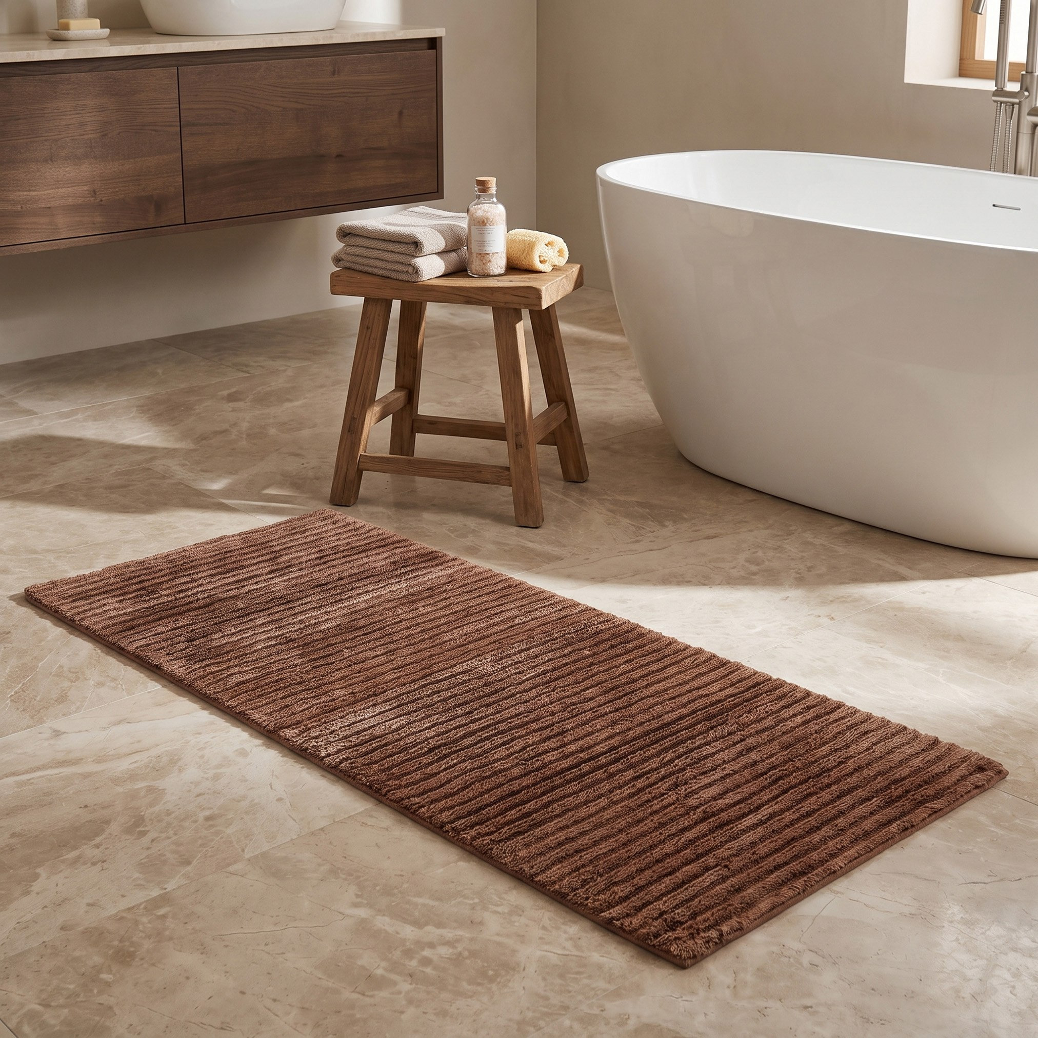 سجادة حمام من القطن والفسكوز من أوبولنس - 50×150 سم-hbxbedroom-floorcoverings-bathmats-image-1