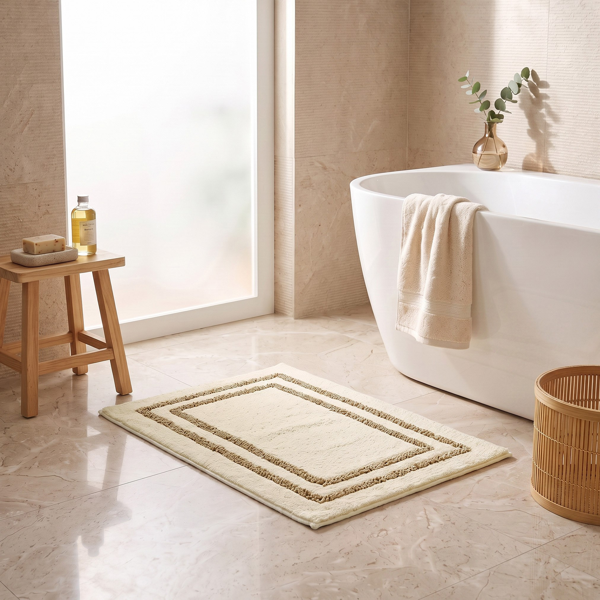 Quick Dry Micro Chenille Bath Mat - 60x90 cm-hbxbedroom-floorcoverings-bathmats-image-3
