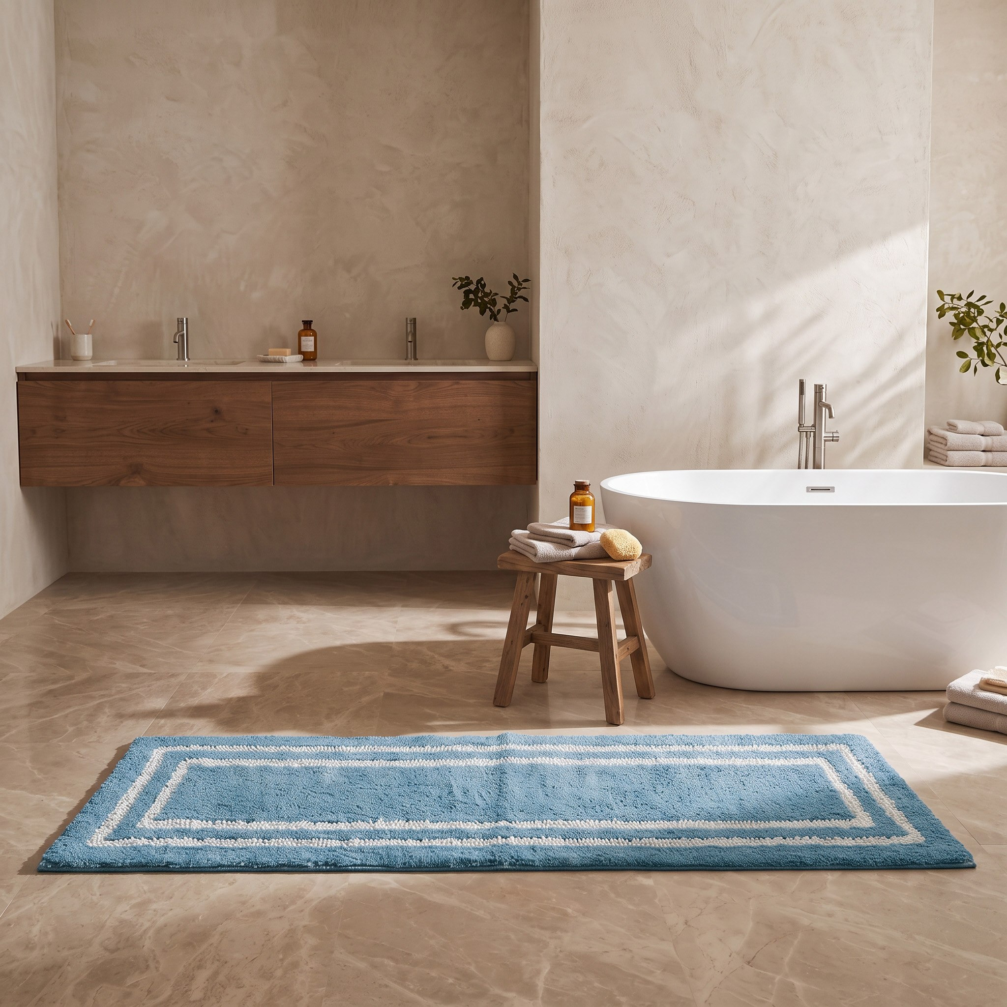Quick Dry Micro Chenille Bath Mat - 50x150 cm-hbxbedroom-floorcoverings-bathmats-image-1