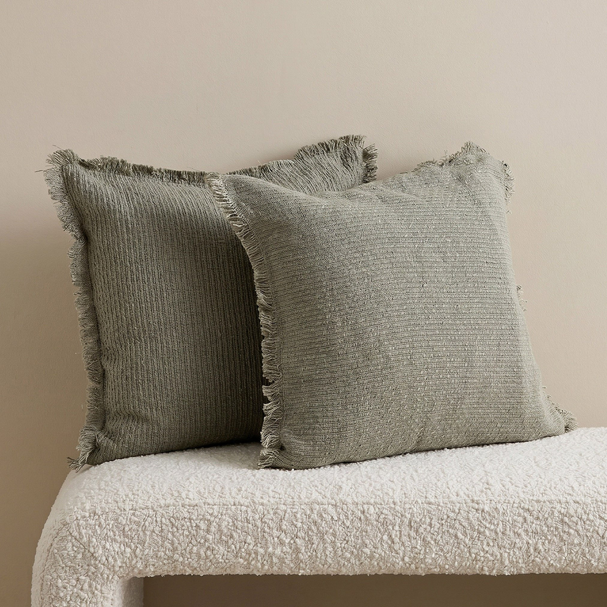 Serenity Cozy Duo 2-Piece Slub Fring Filled Cushion Set - 50x50 cm-hbxlivingroom-furnishings-cushionsandcovers-filledcushions-image-1