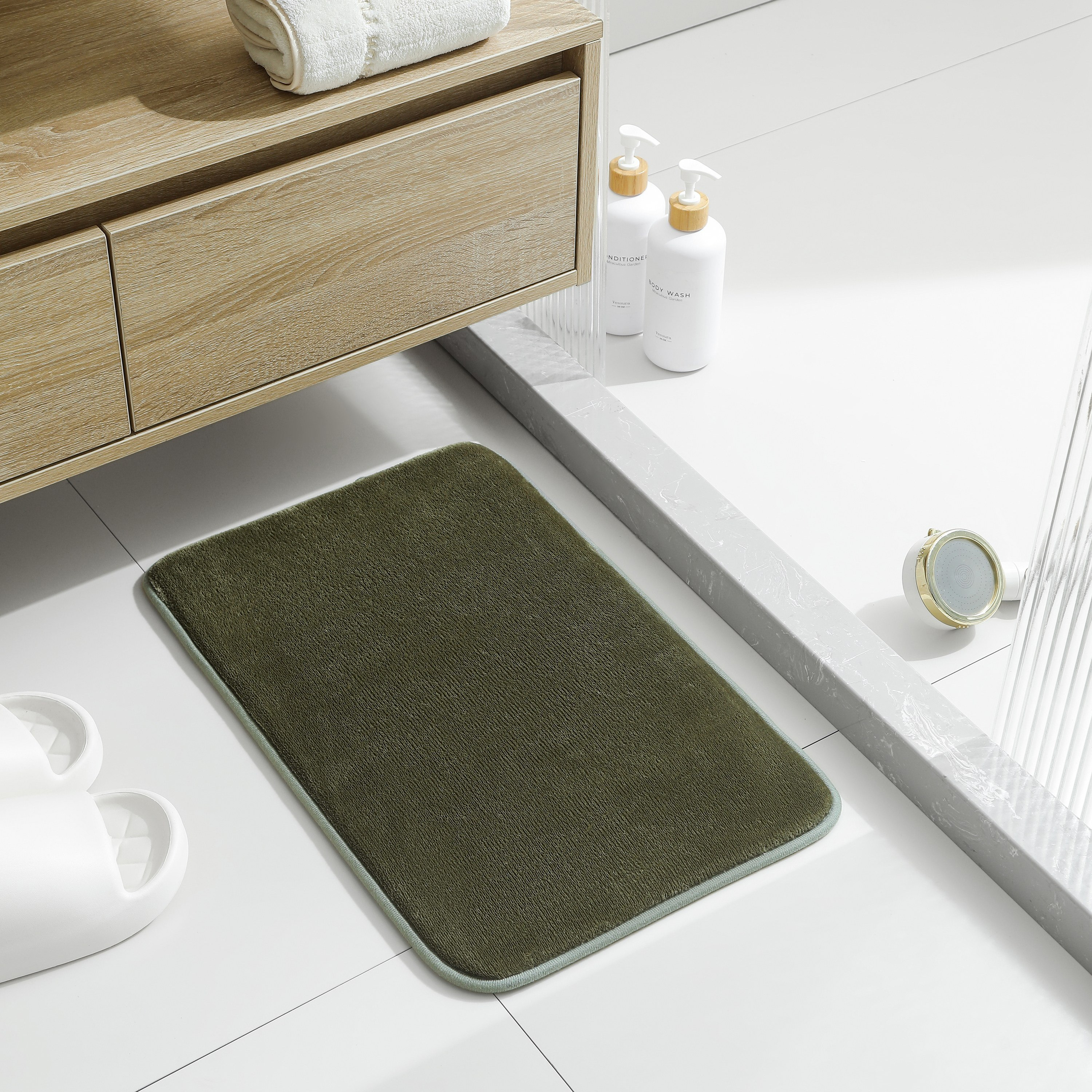 Covora Memory Foam Bath Mat - 35x55 cm-hbxbedroom-floorcoverings-bathmats-image-1